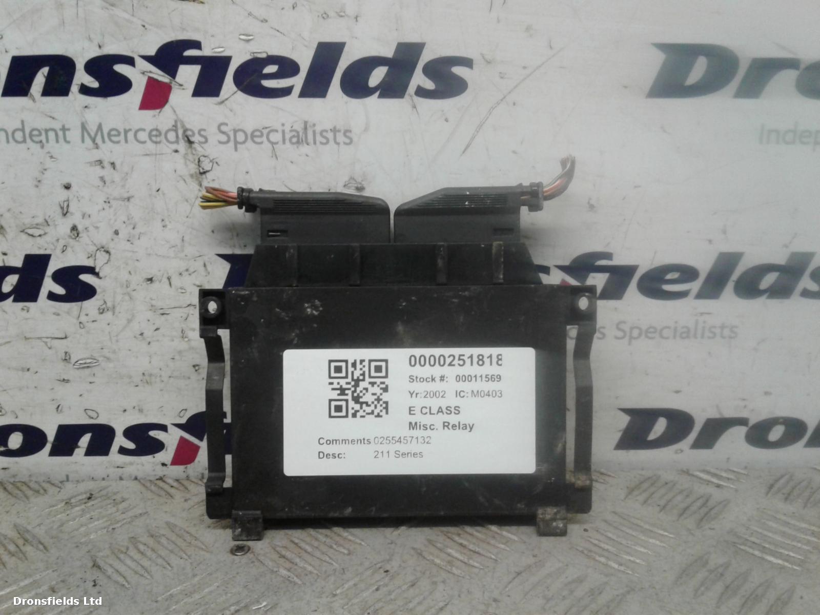 View Auto part Misc. Relay Mercedes E Class 2002