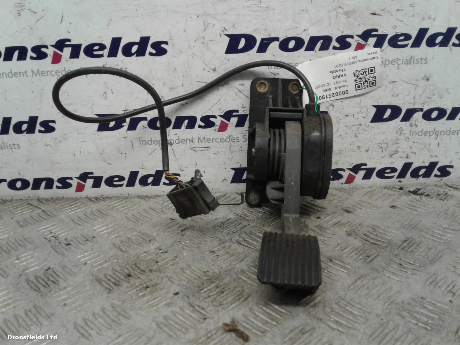 View Auto part Pedal Potentiometer Mercedes Vario 1997