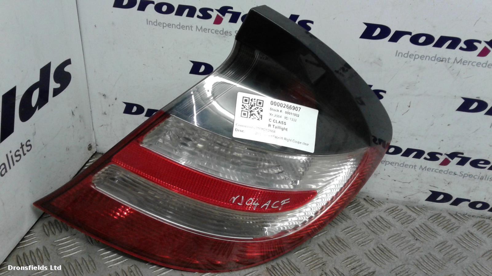 View Auto part R Taillight Mercedes C Class 2004