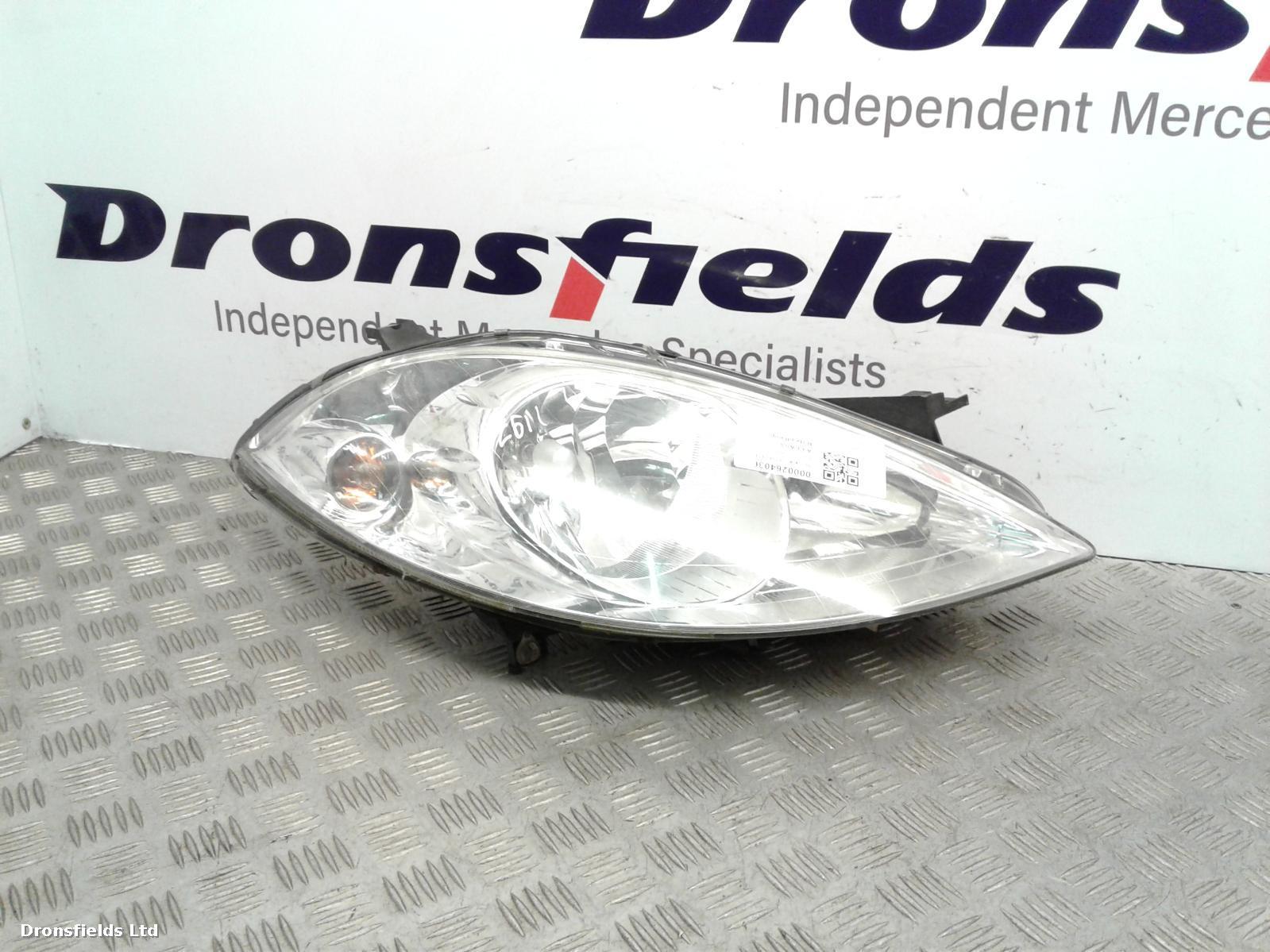 View Auto part R Headlamp Mercedes A Class 2006