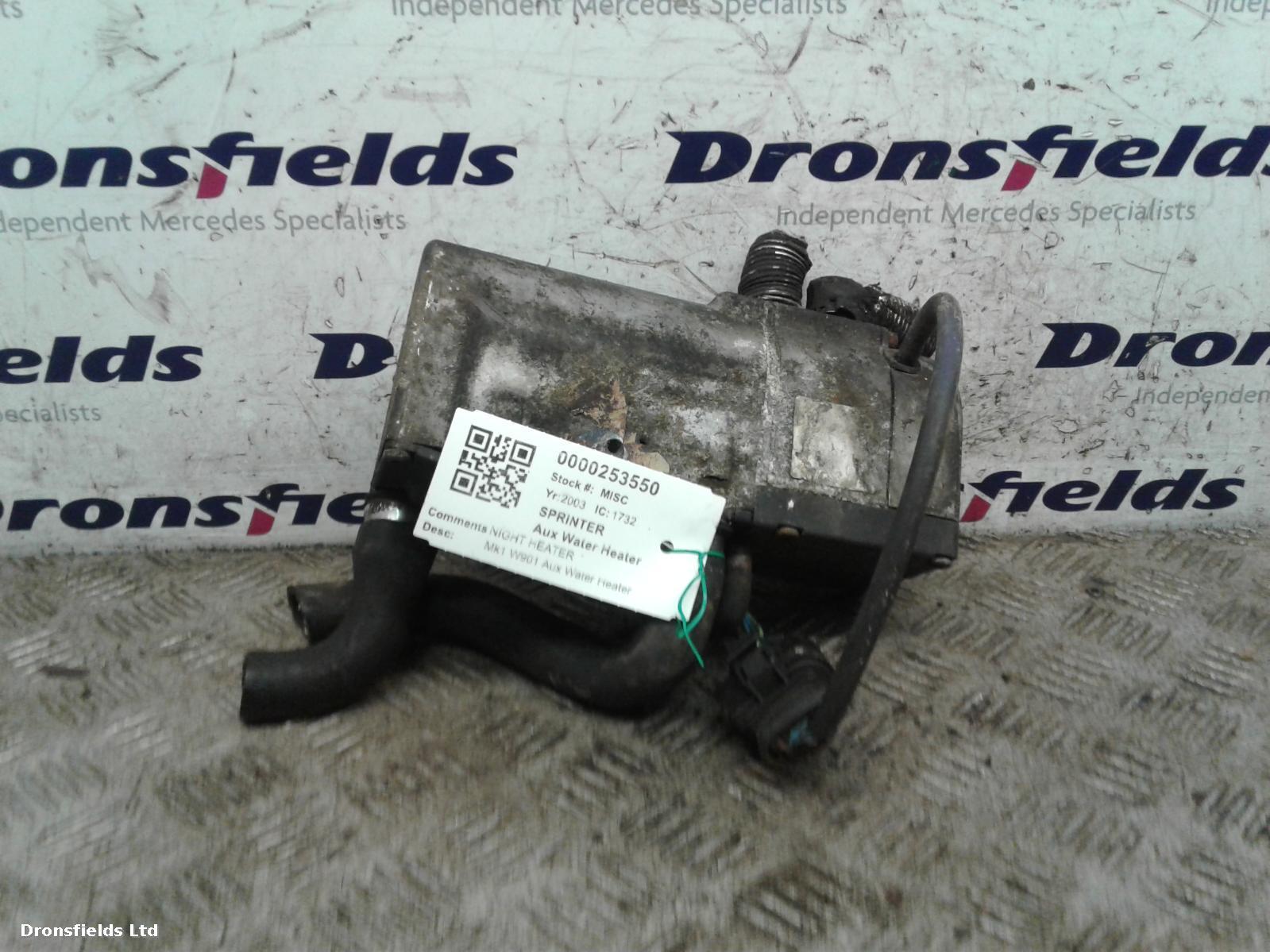 View Auto part Aux Water Heater Mercedes Sprinter 2003