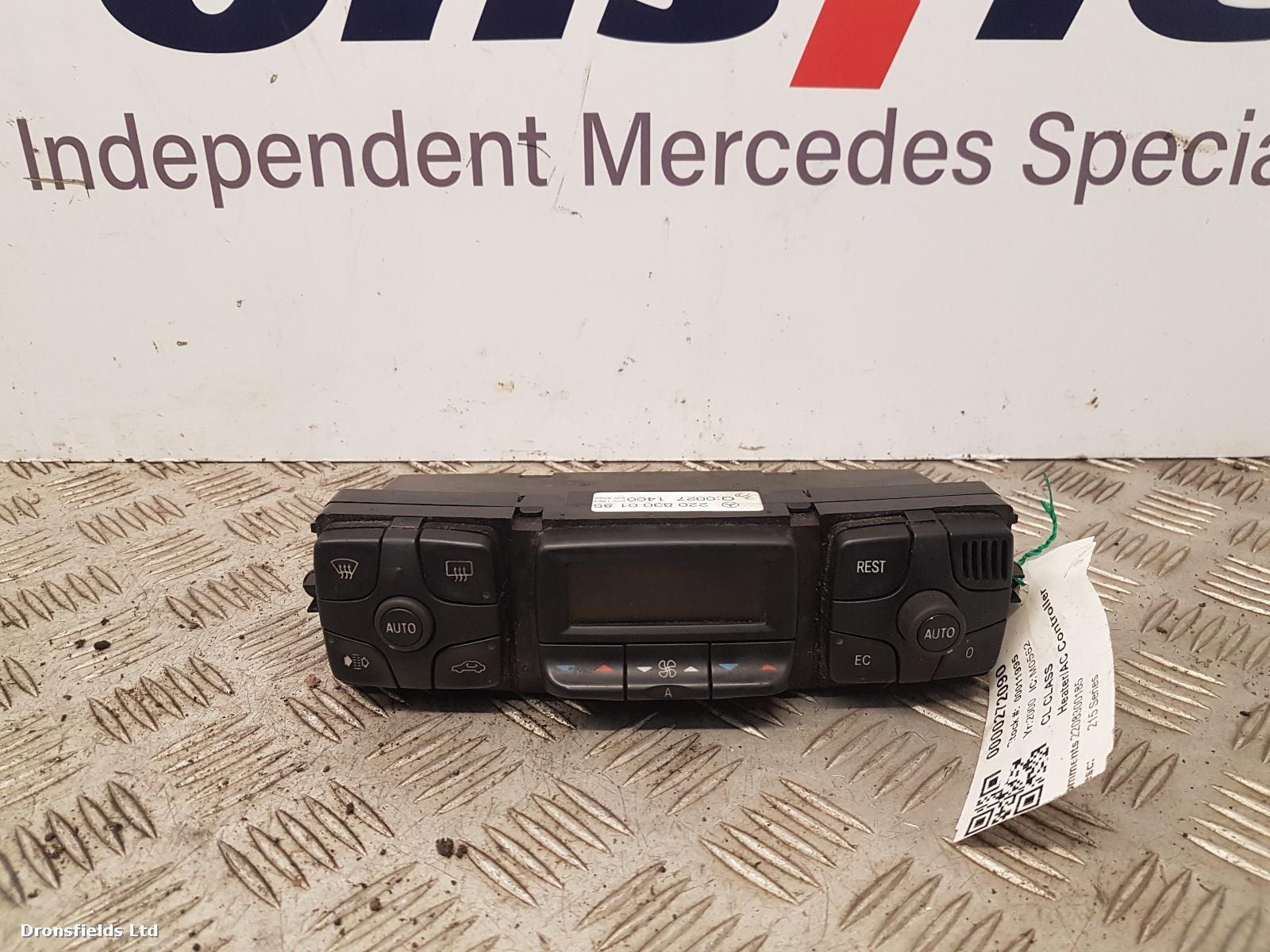 View Auto part Heater/AC Controller Mercedes Cl Class 2000