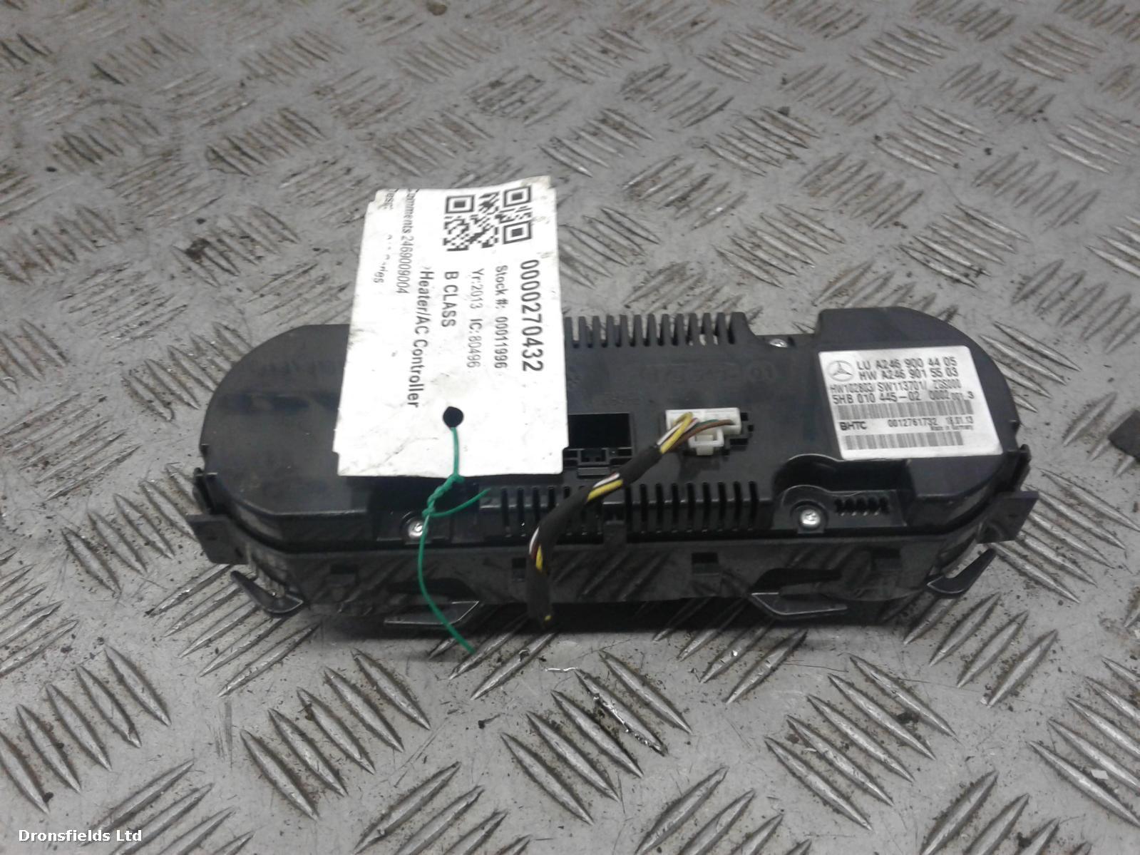 View Auto part Heater/AC Controller Mercedes B Class 2013
