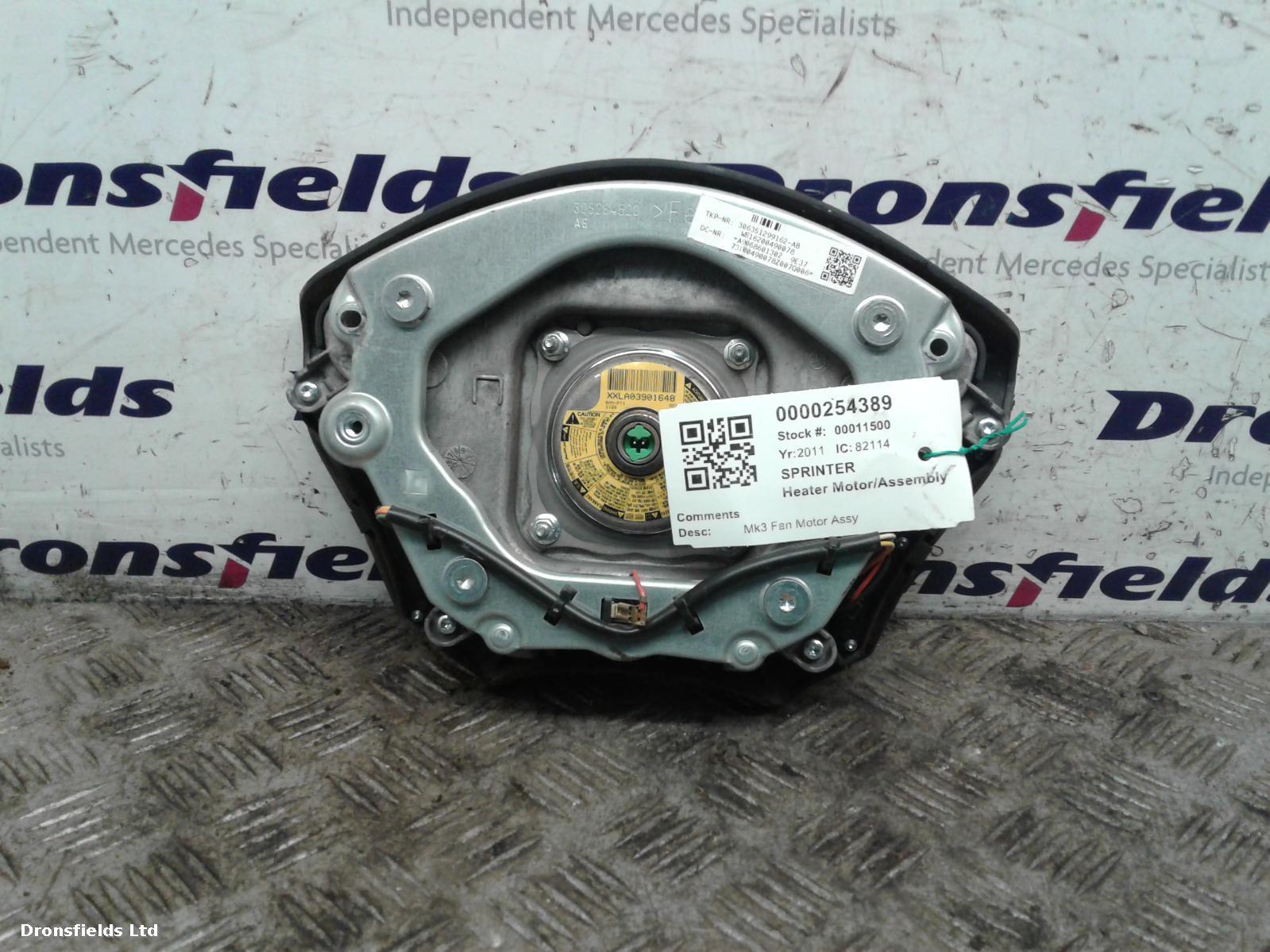 View Auto part Heater Motor/Assembly Mercedes Sprinter 2011