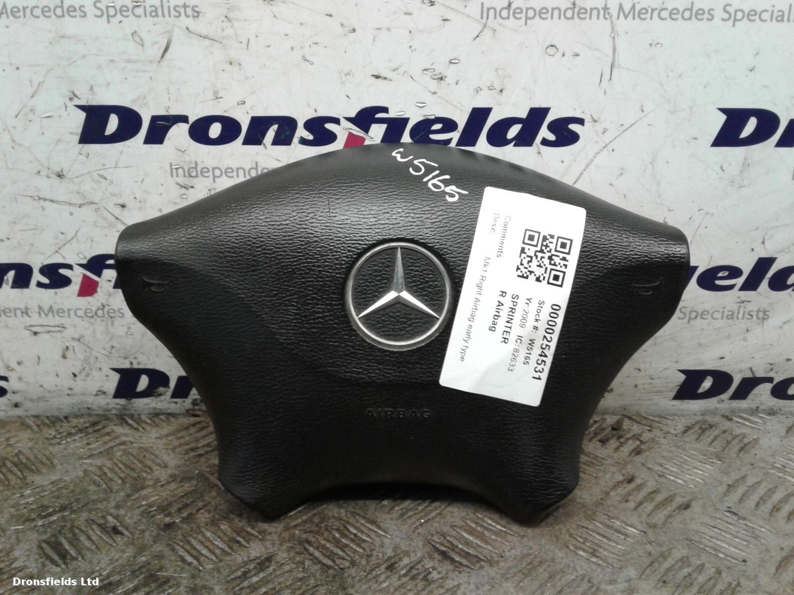 View Auto part R Air Bag Mercedes Sprinter 2009