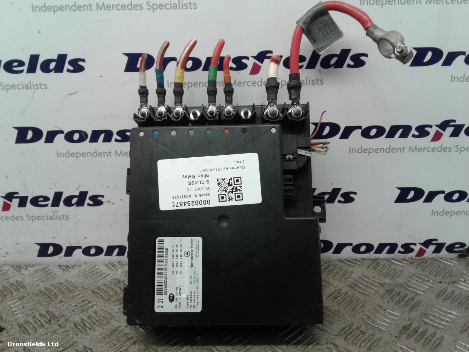 View Auto part Misc. Relay Mercedes S Class 2007