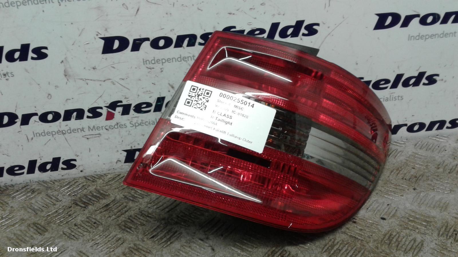 View Auto part R Taillight Mercedes B Class 2009