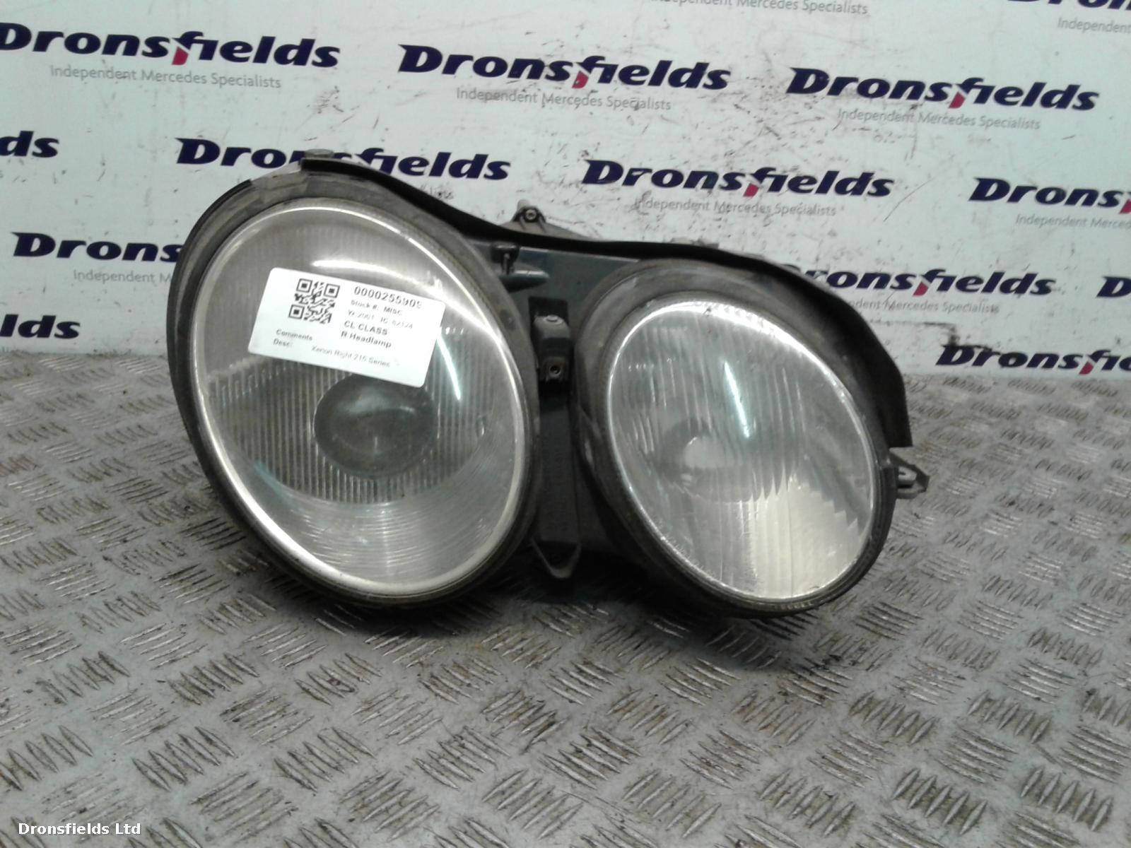 View Auto part R Headlamp Mercedes Cl Class 2001