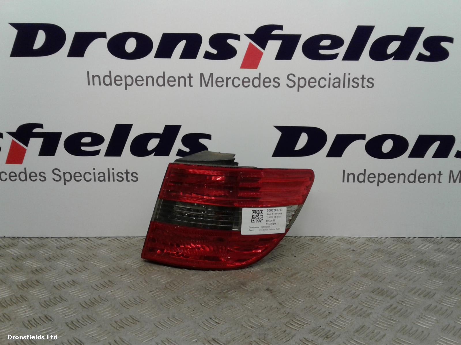 View Auto part R Taillight Mercedes B Class 2006