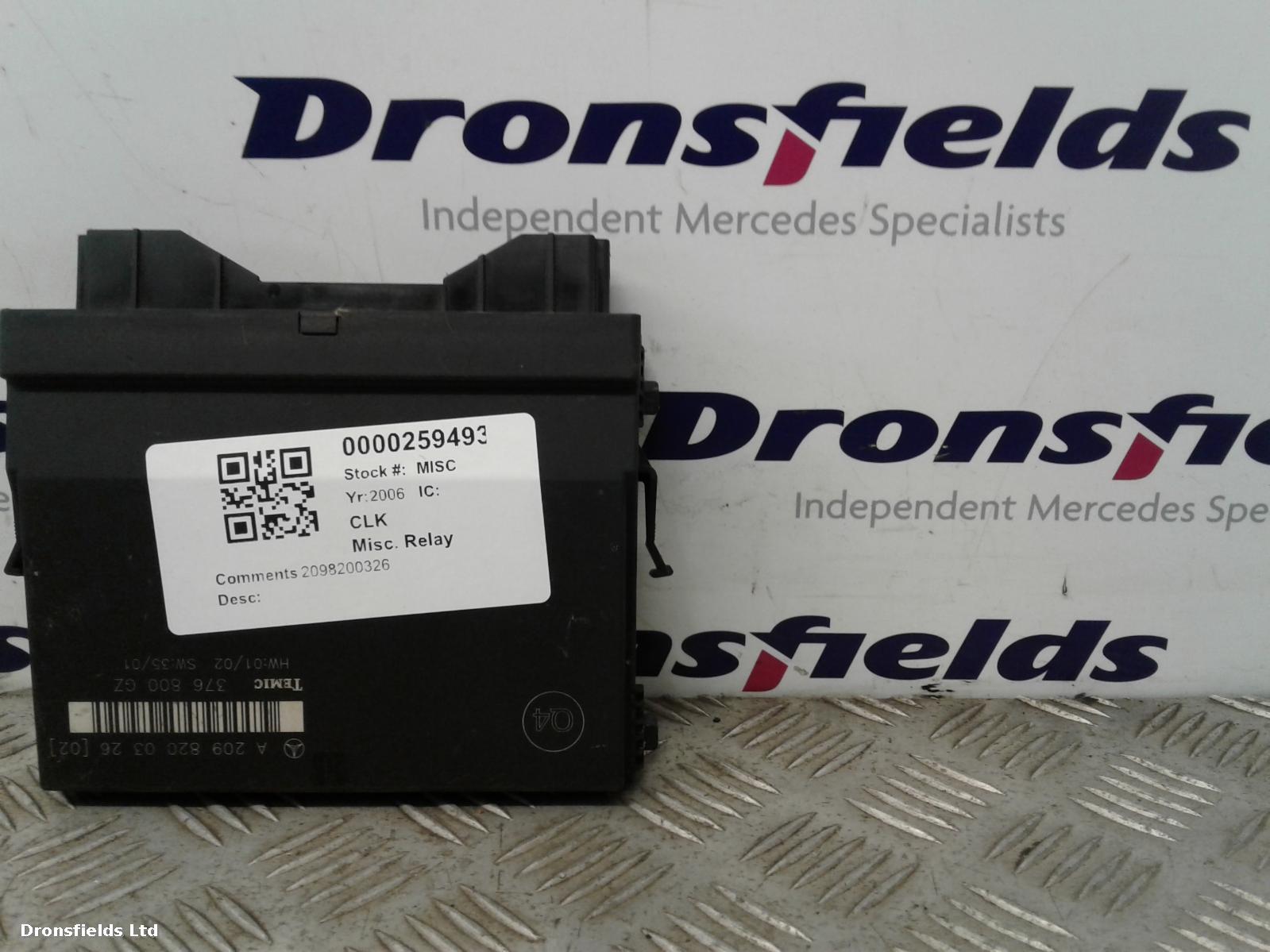 View Auto part Misc. Relay Mercedes Clk 2006