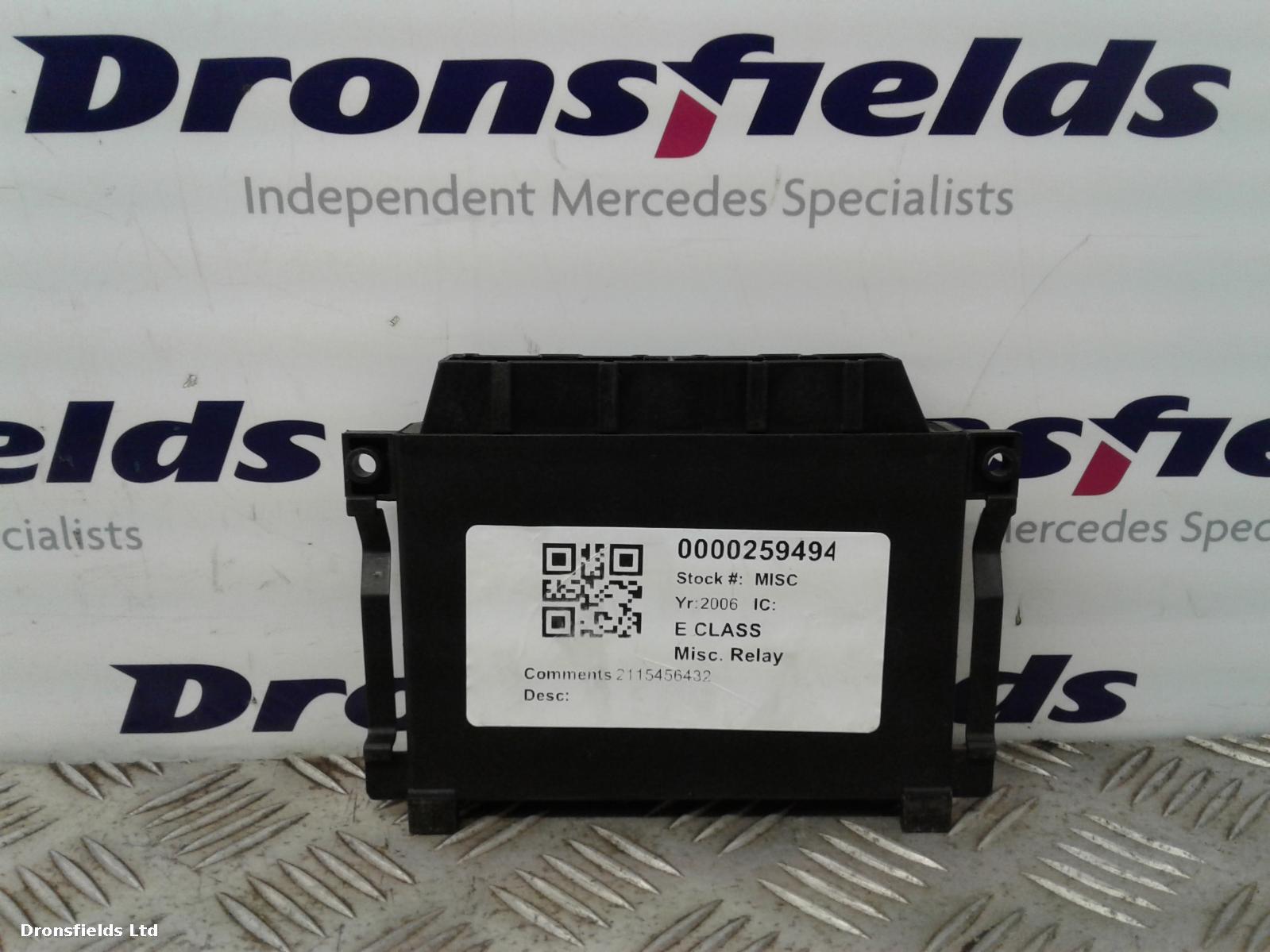 View Auto part Misc. Relay Mercedes E Class 2006