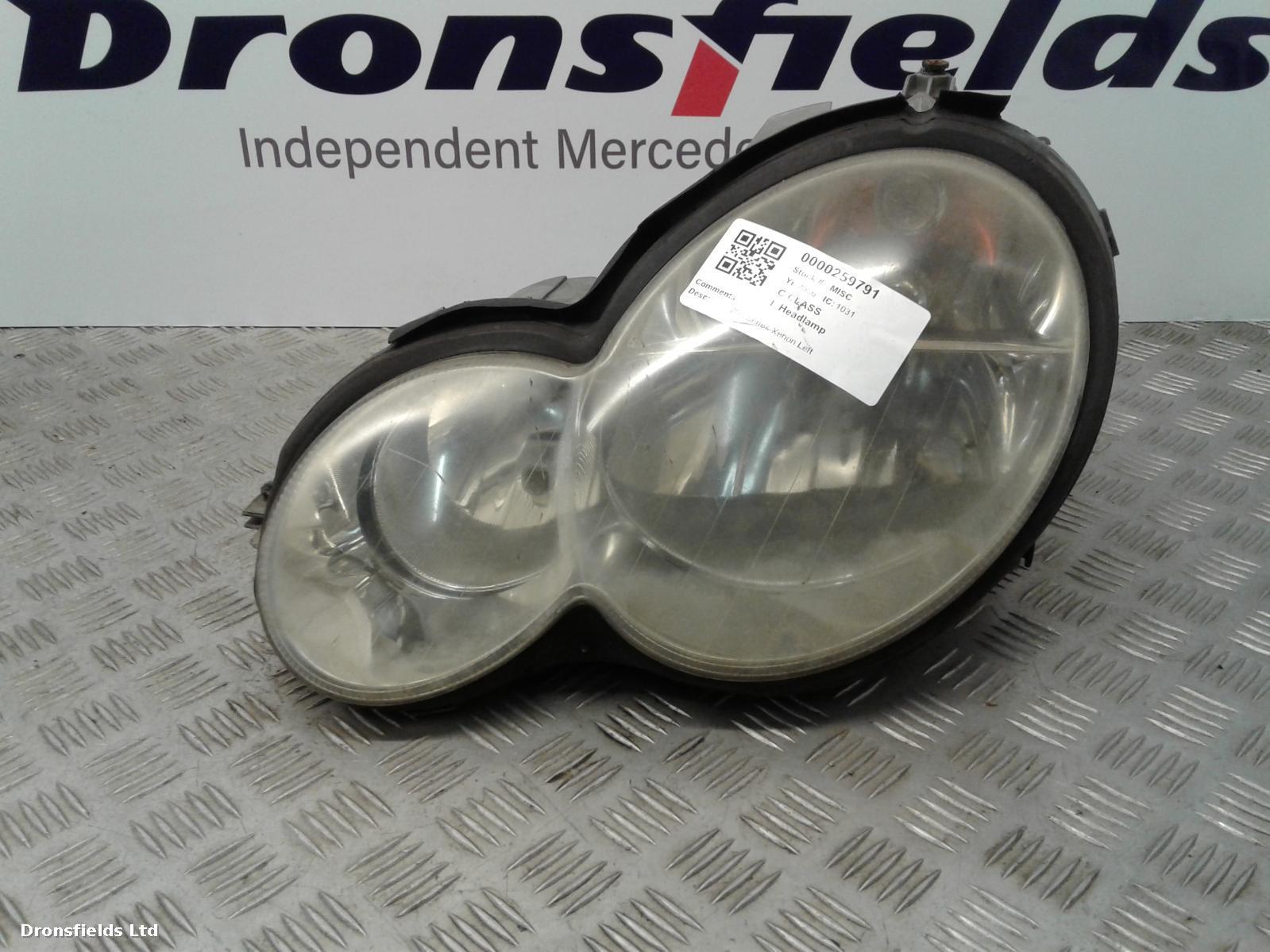 View Auto part L Headlamp Mercedes C Class 2006
