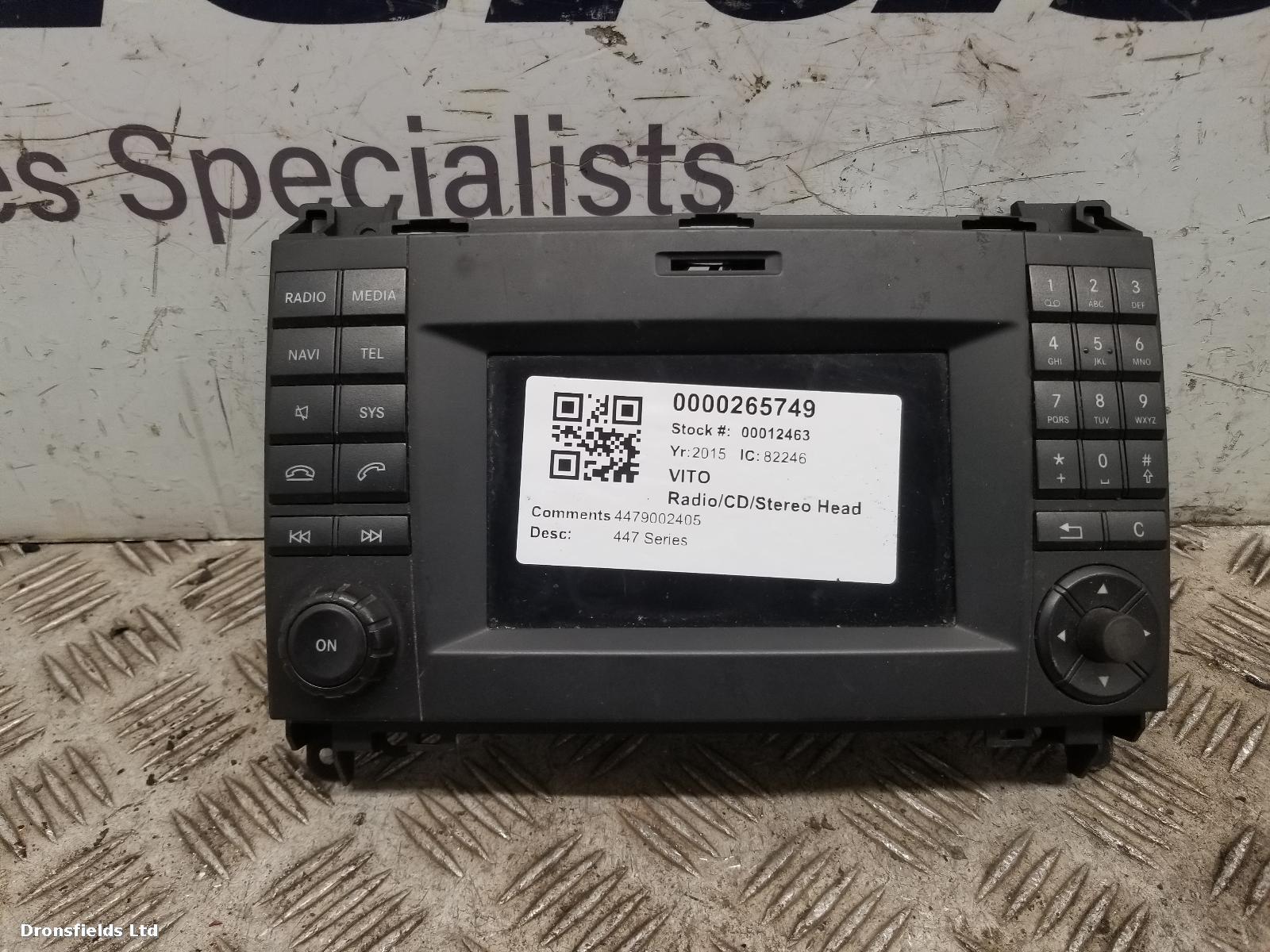 View Auto part A/V Equipment Mercedes Vito 2015