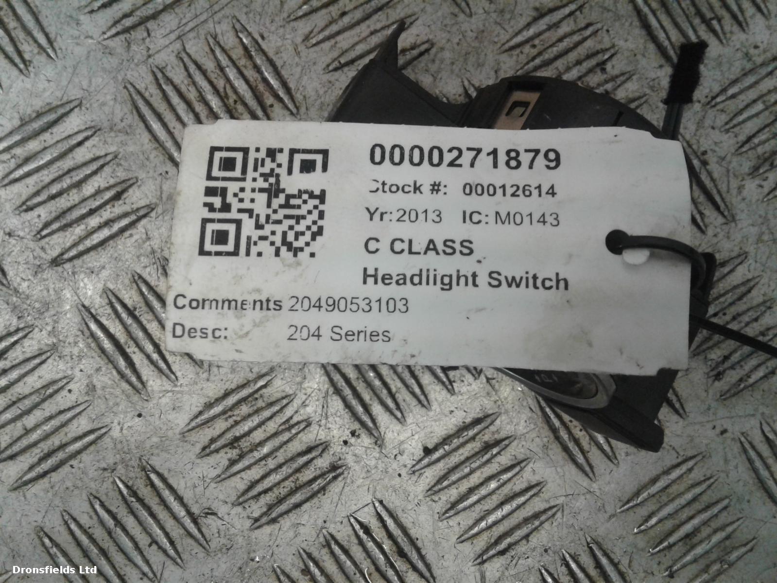 View Auto part Headlight Switch Mercedes C Class 2013