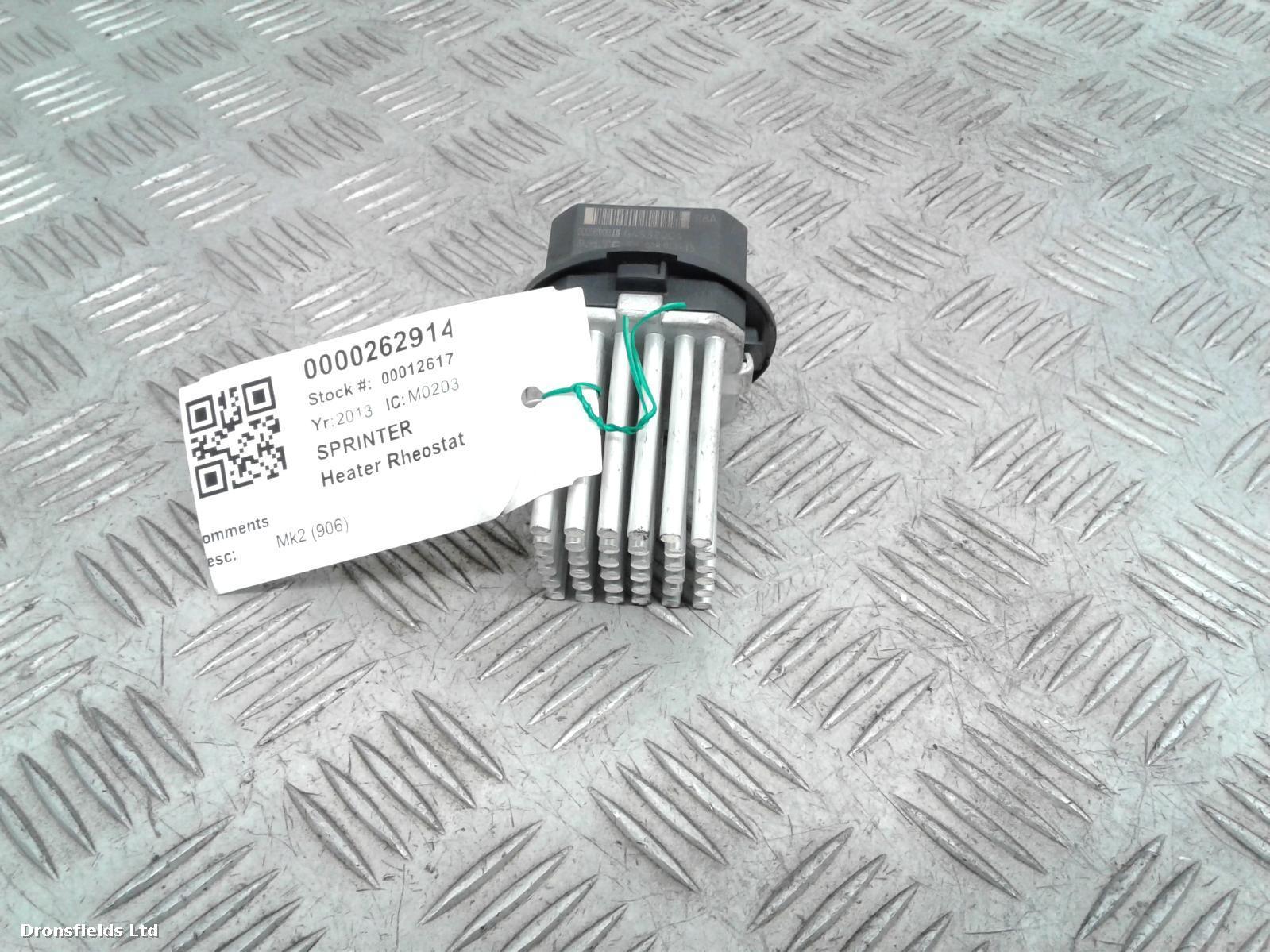 View Auto part Heater Rheostat Mercedes Sprinter 2013