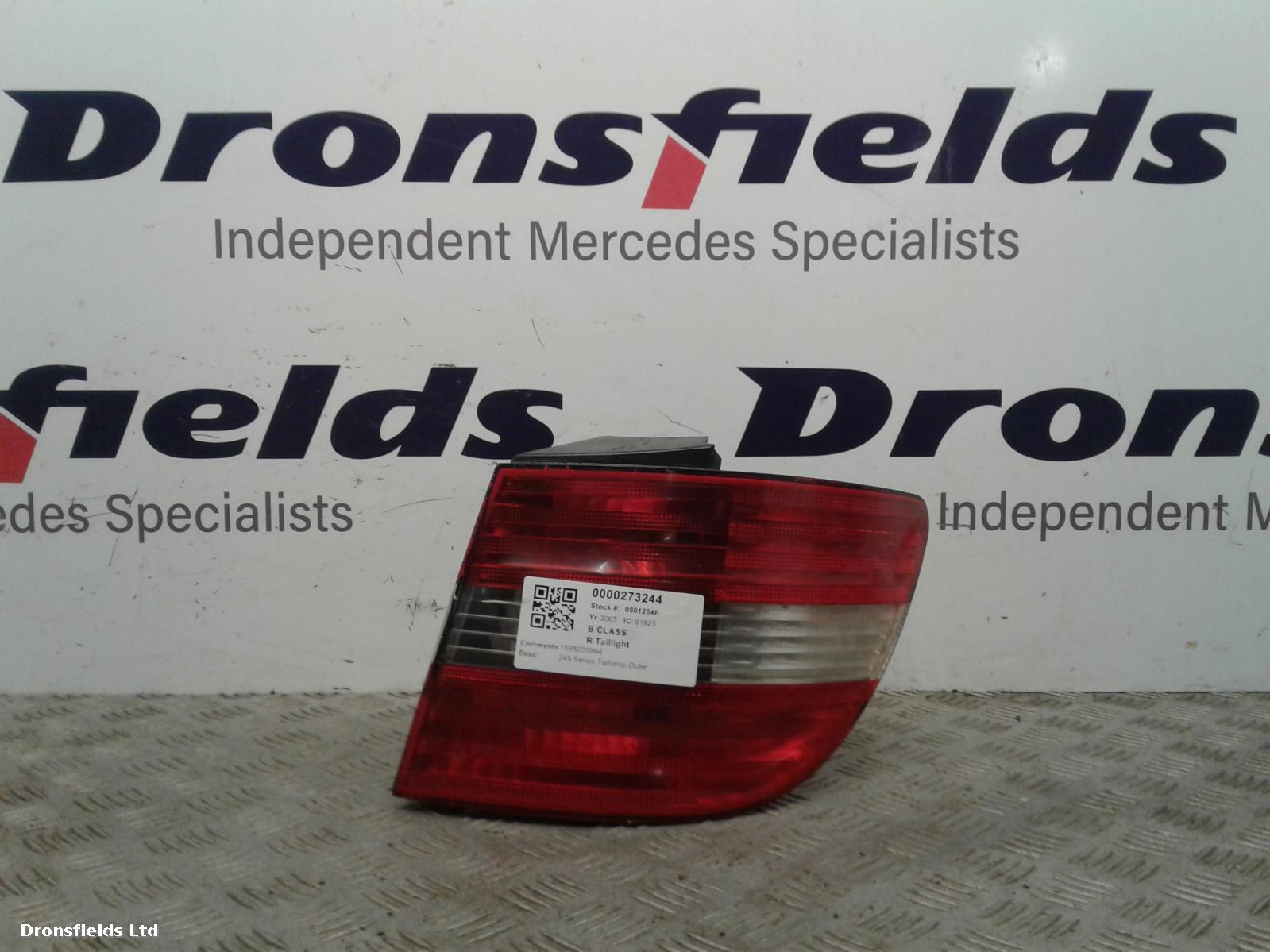 View Auto part R Taillight Mercedes B Class 2005