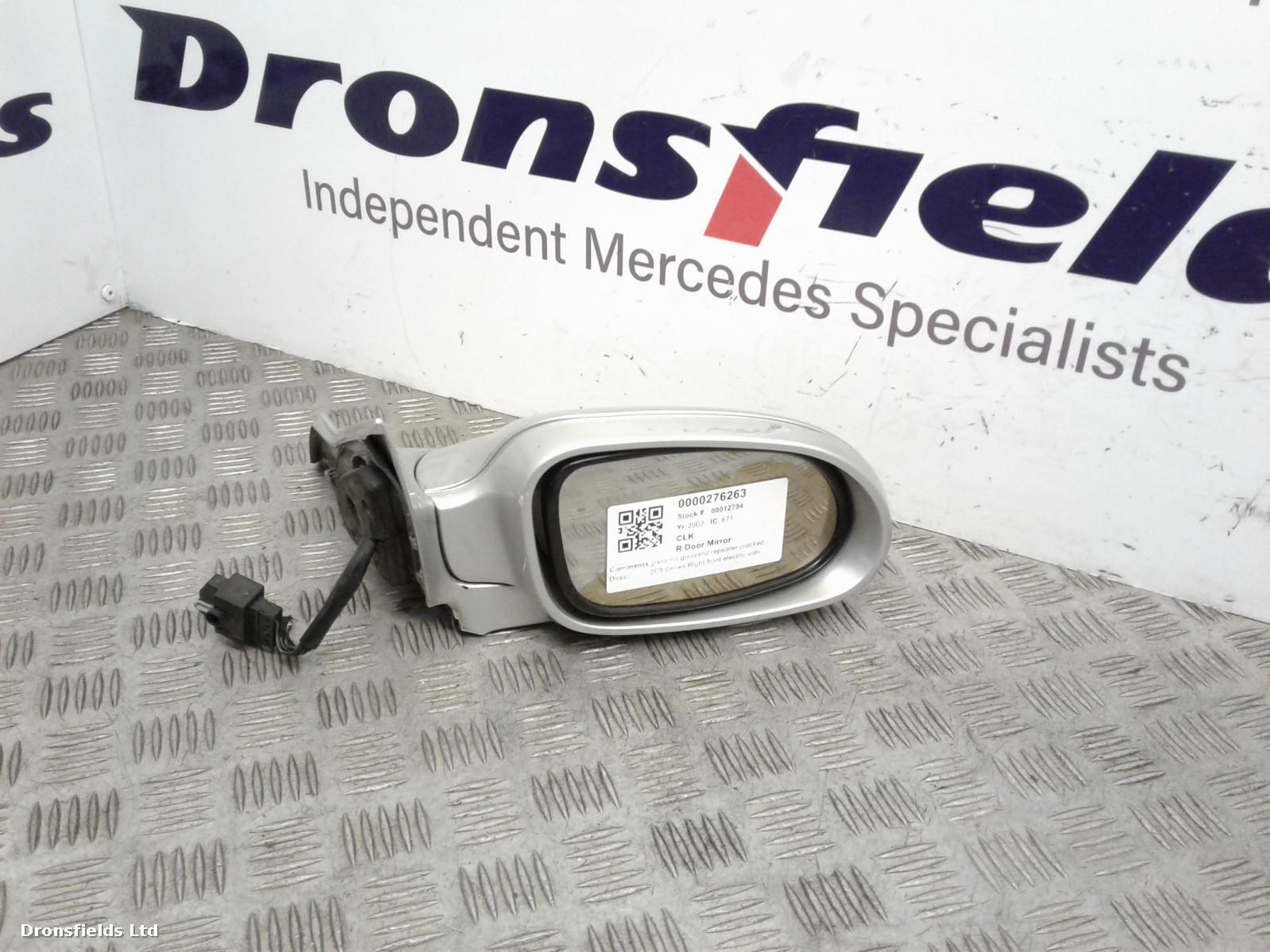 View Auto part R Door Mirror Mercedes Clk 2003