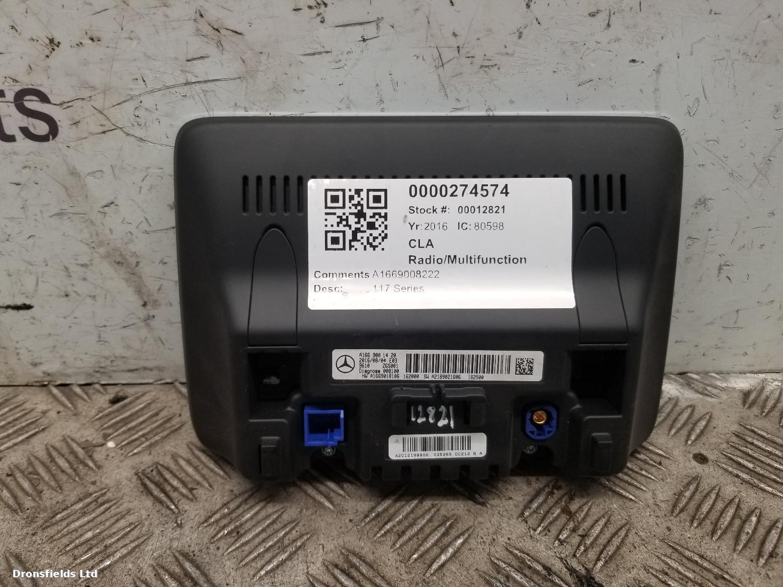View Auto part Radio Display Mercedes Cla 2016