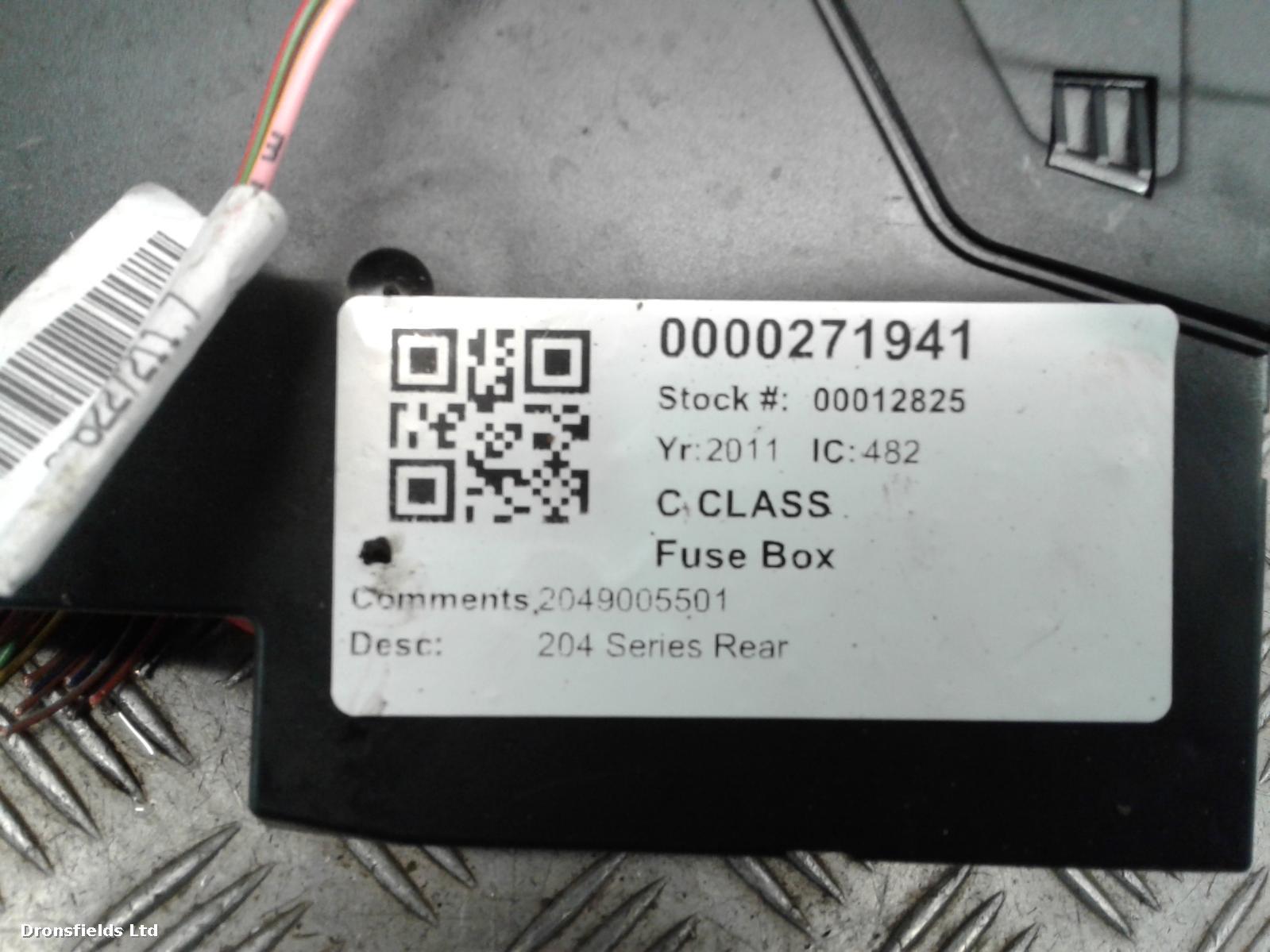View Auto part Fuse Box Mercedes C Class 2011