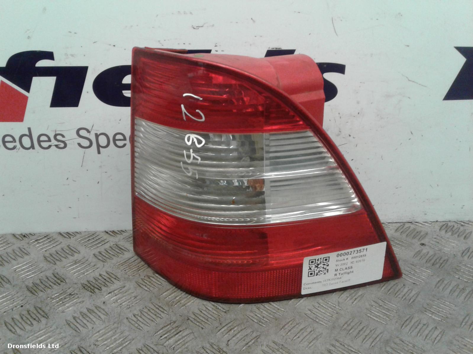 View Auto part R Taillight Mercedes M Class 2002