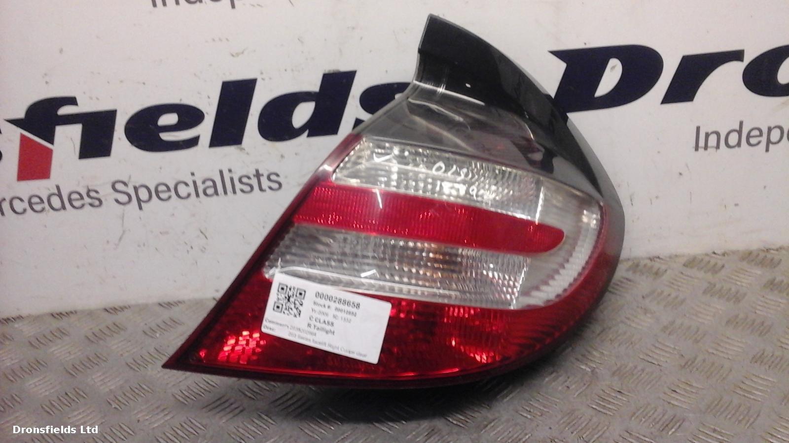 View Auto part R Taillight Mercedes C Class 2006
