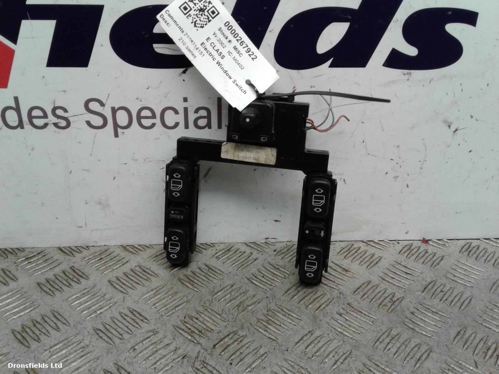 View Auto part Elect. Window Switch Mercedes E Class 2002