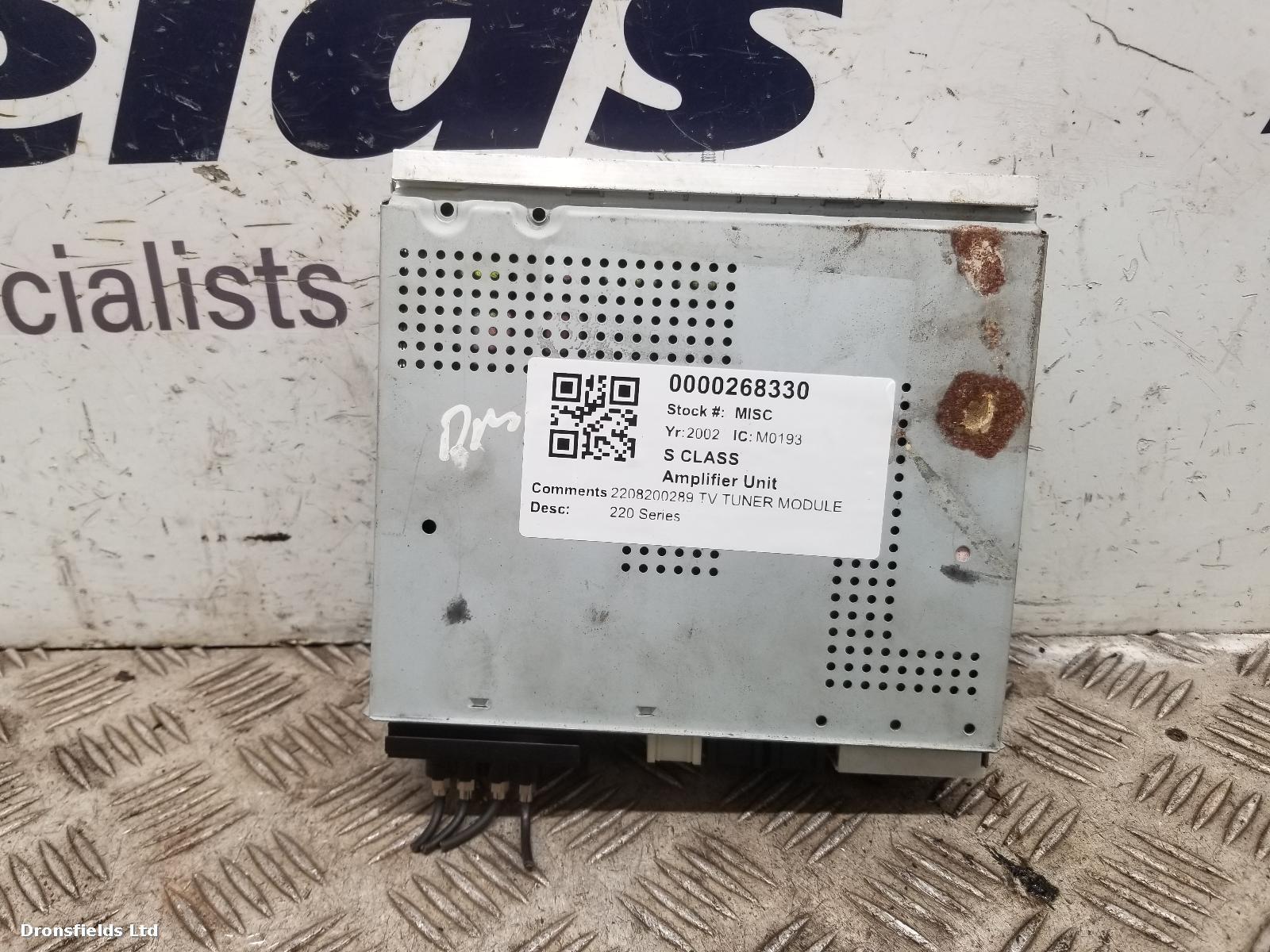 View Auto part Amplifier Unit Mercedes S Class 2002