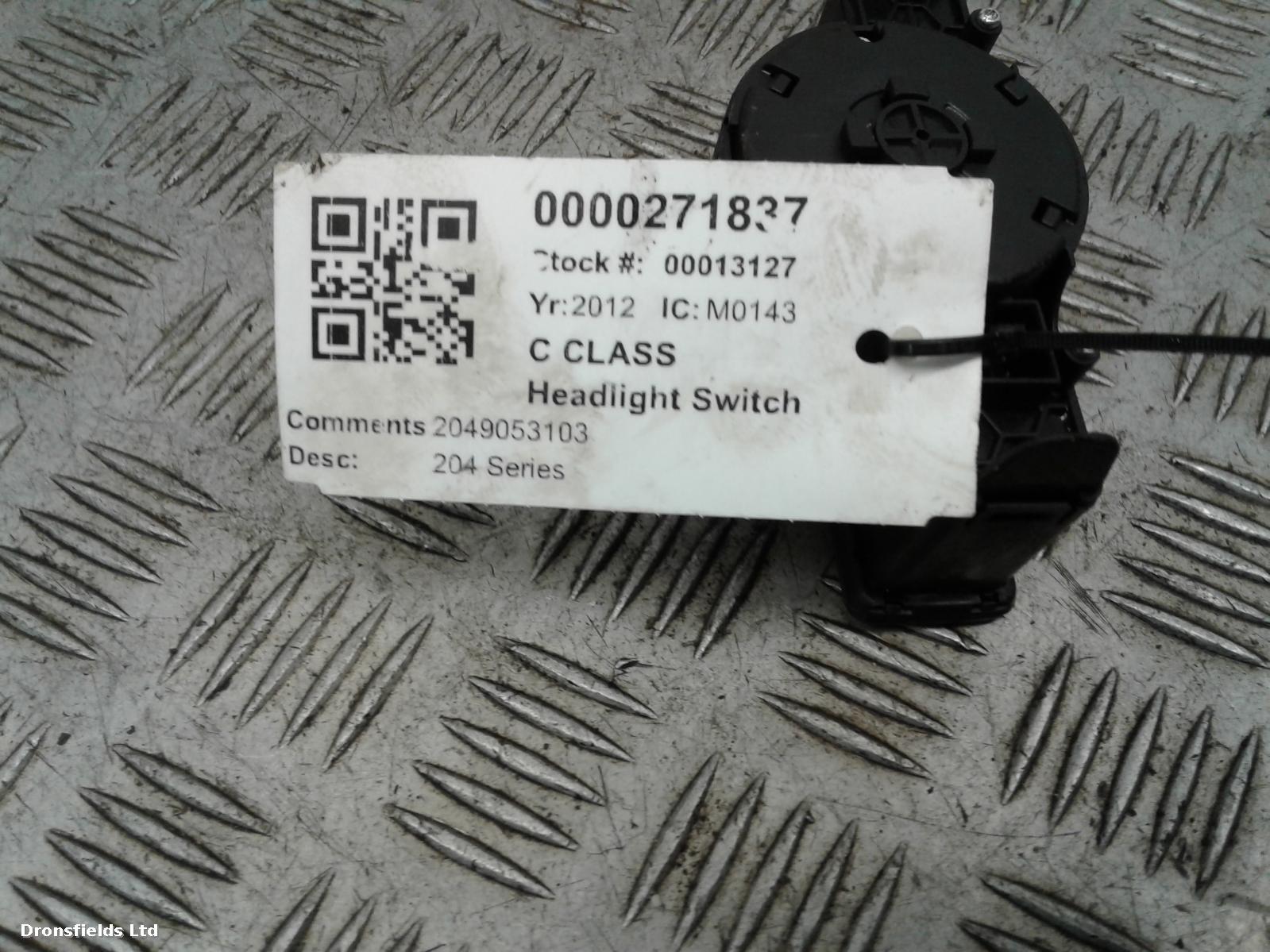 View Auto part Headlight Switch Mercedes C Class 2012