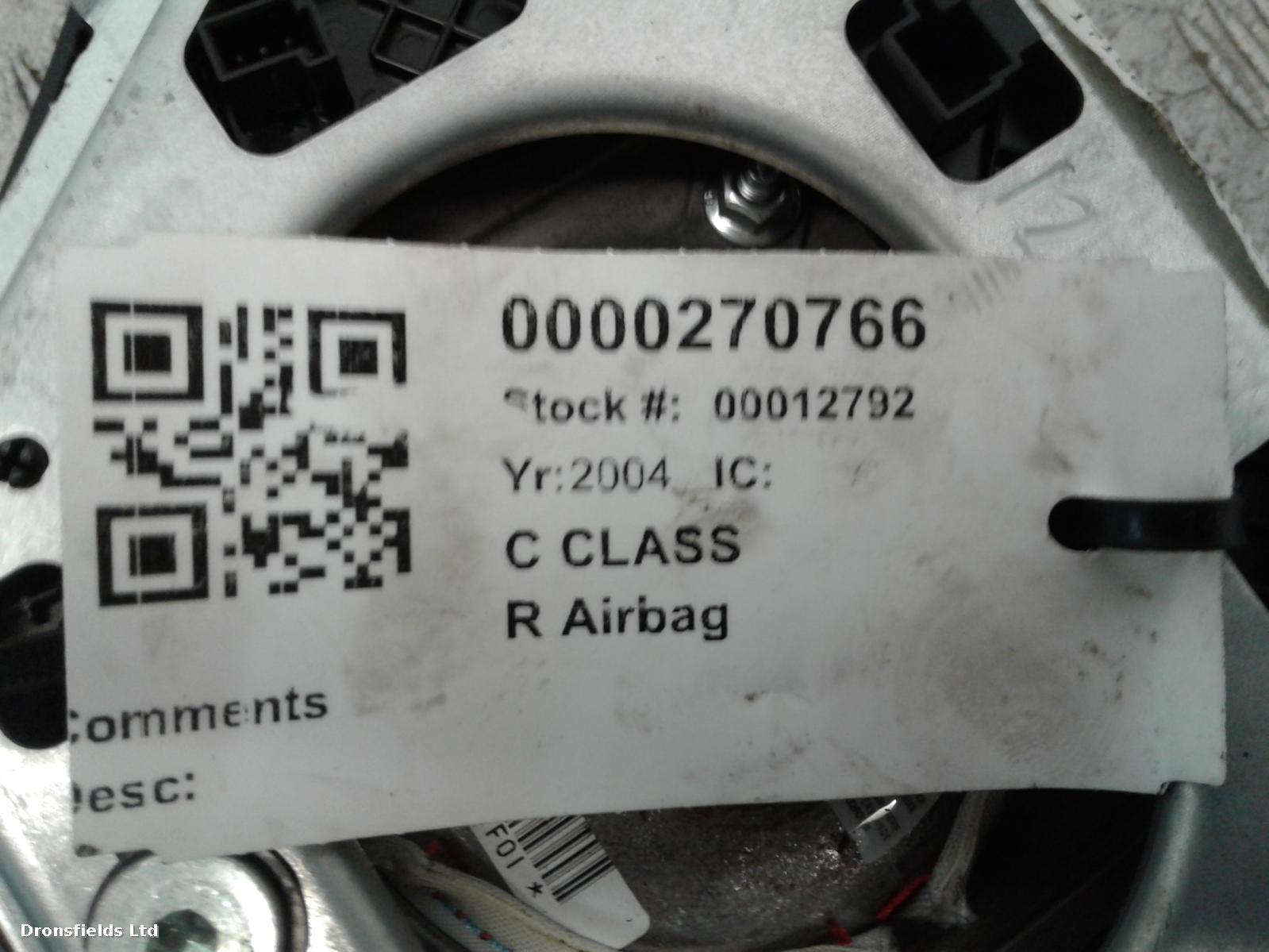 View Auto part R Air Bag Mercedes C Class 2004