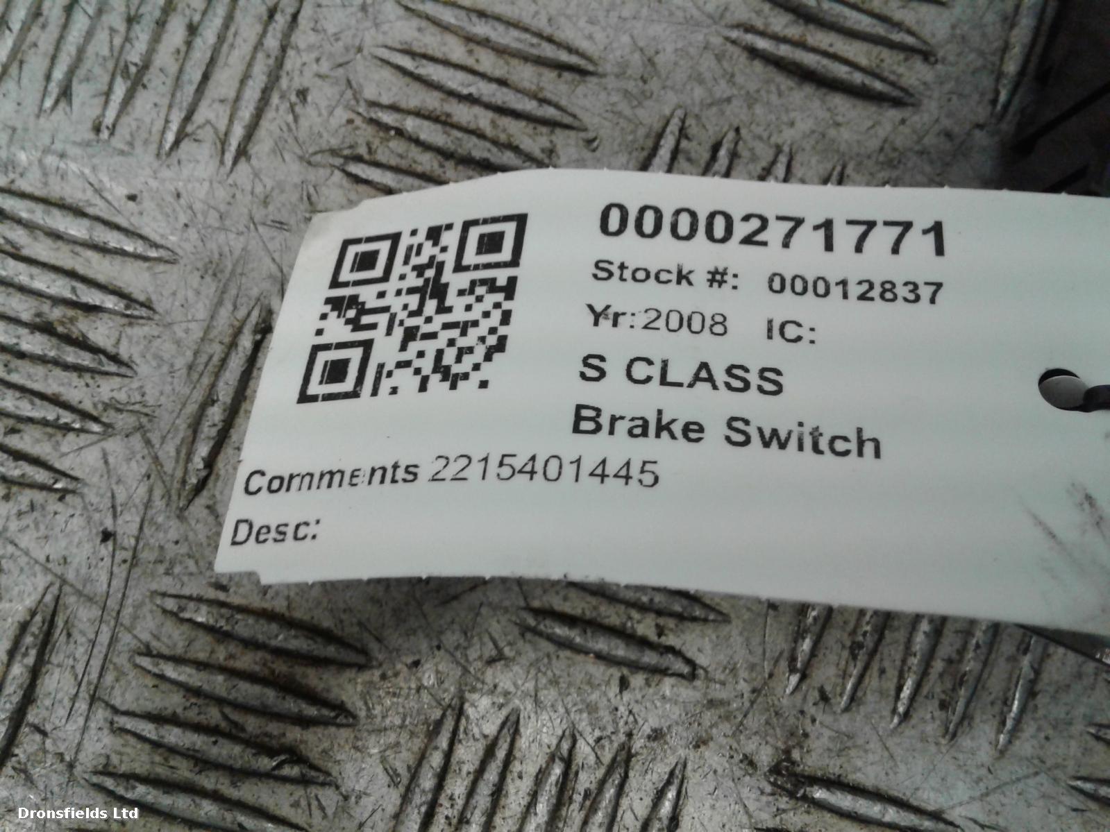 View Auto part Brake Switch Mercedes S Class 2008