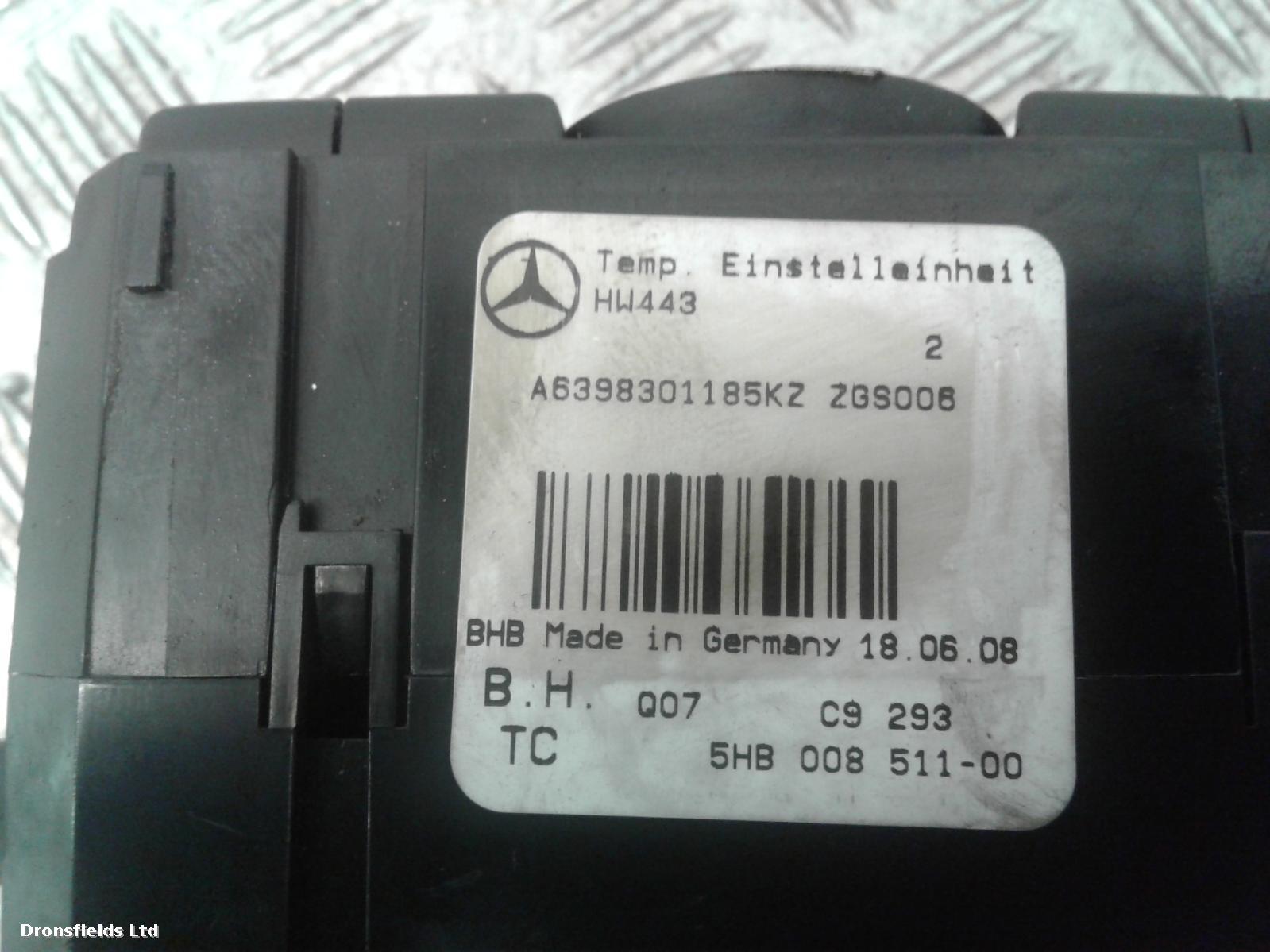 View Auto part Heater/AC Controller Mercedes Vito 2008