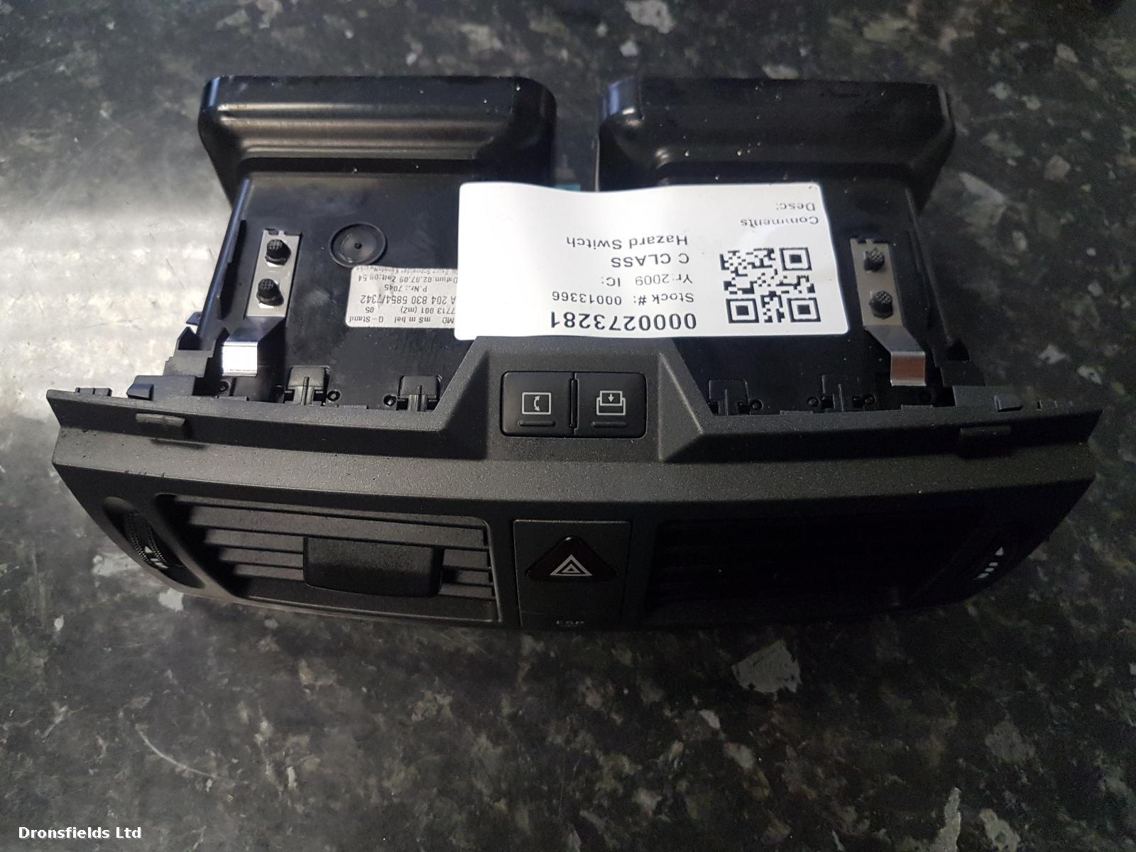 View Auto part Hazard Switch Mercedes C Class 2009