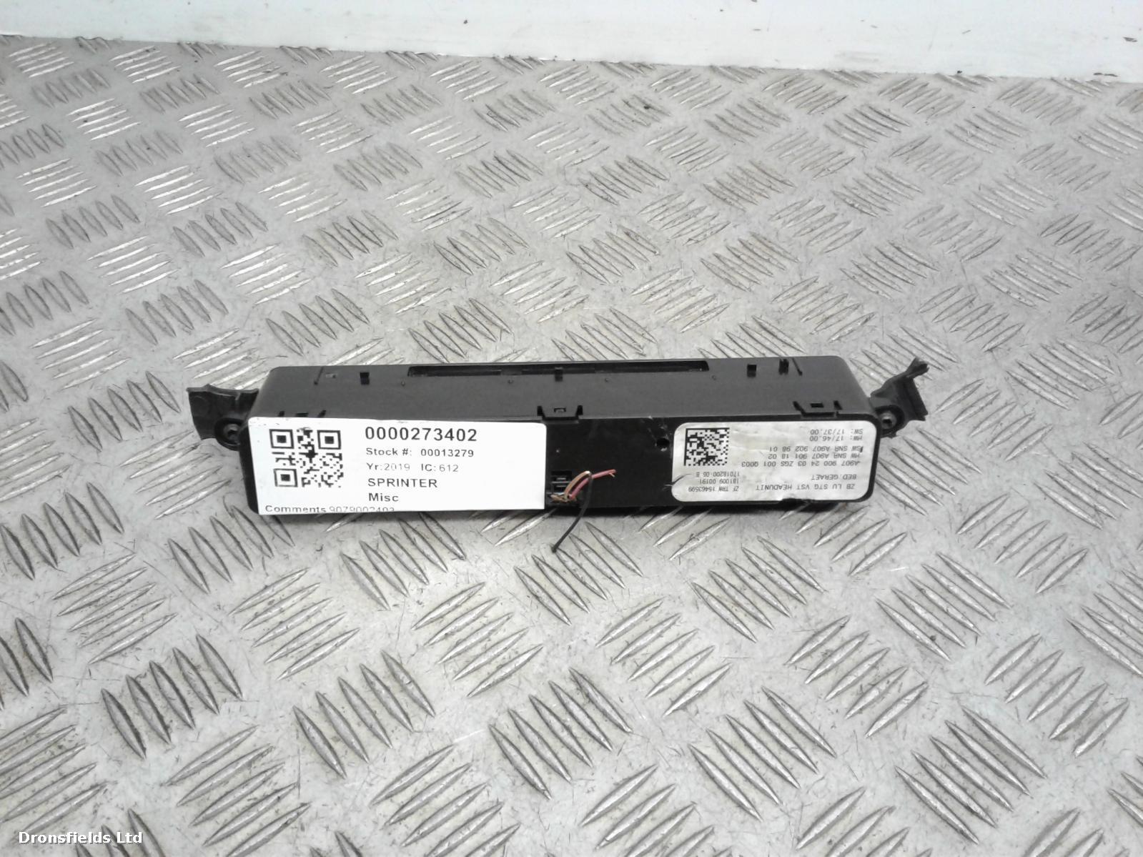 View Auto part Misc Mercedes Sprinter 2019
