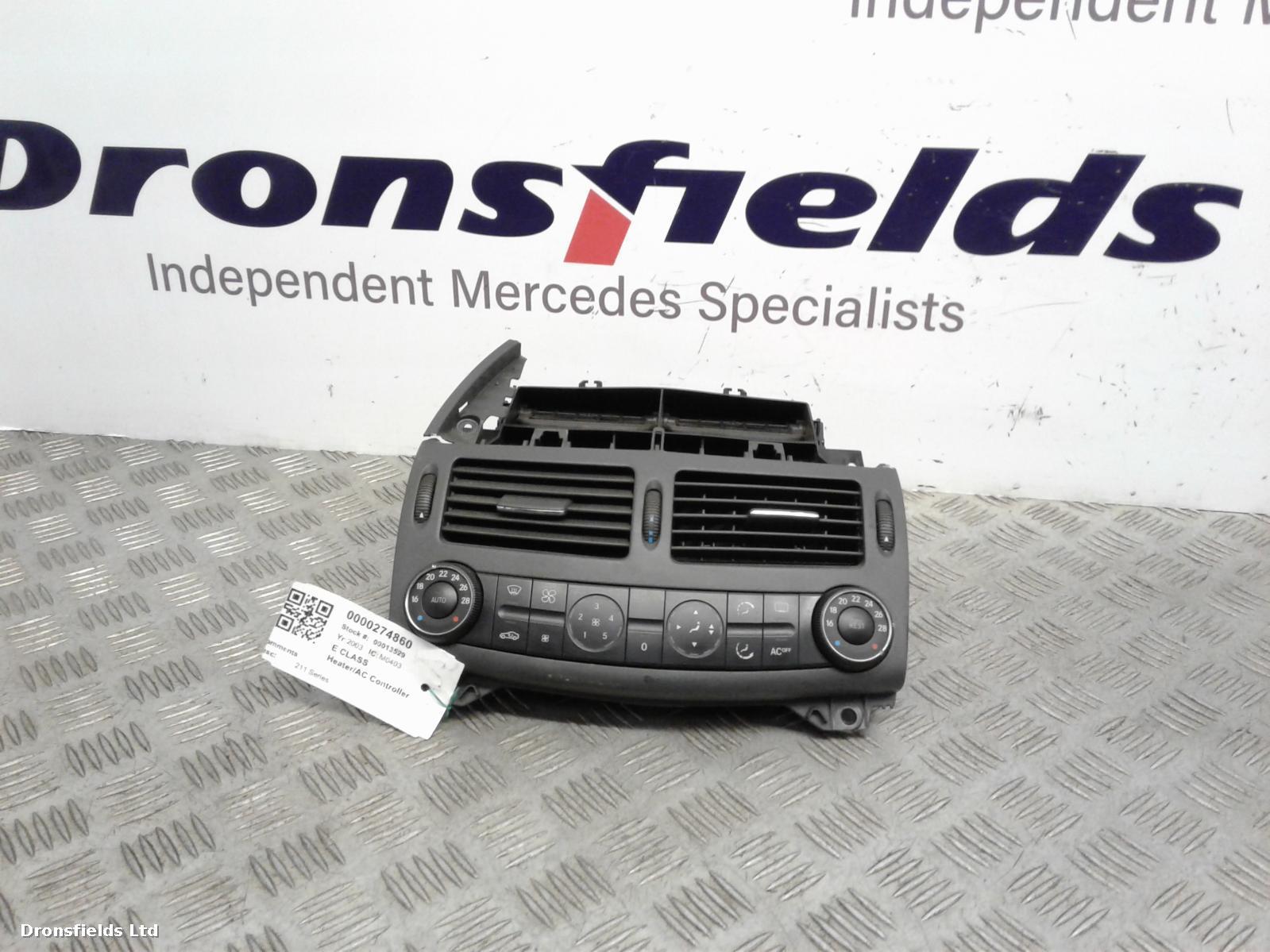 View Auto part Heater/AC Controller Mercedes E Class 2003