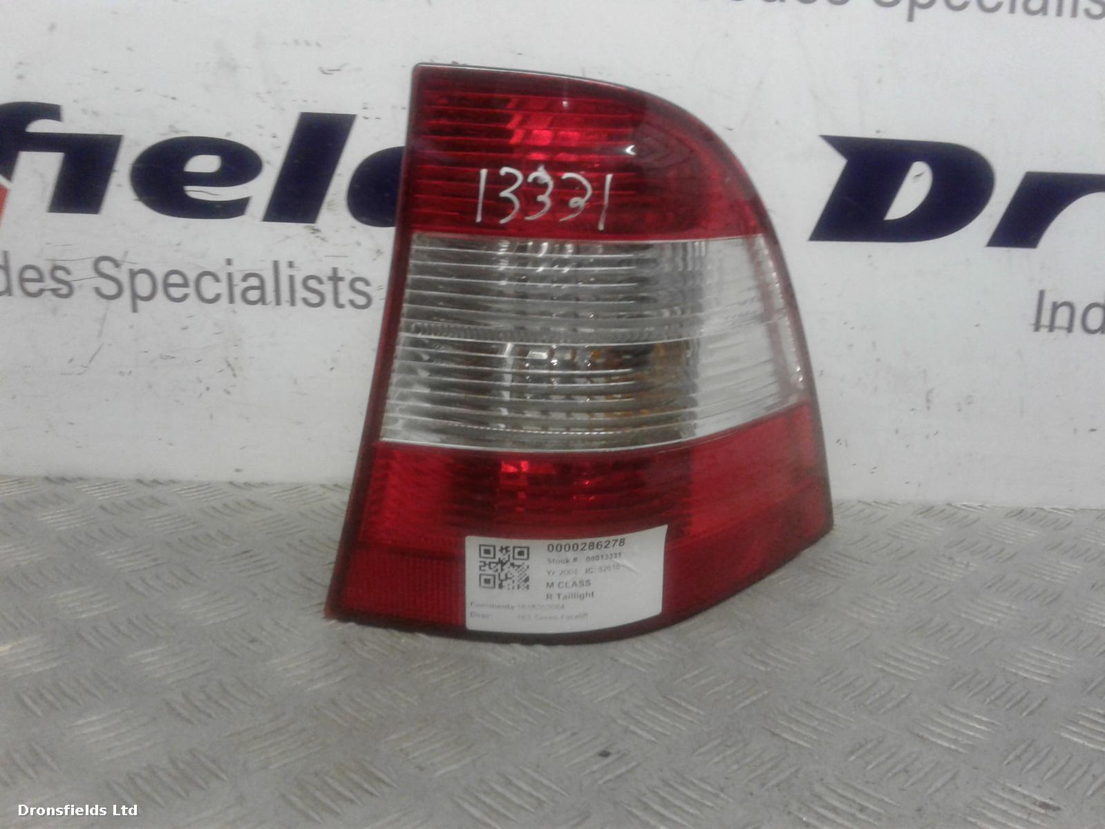 View Auto part R Taillight Mercedes M Class 2004