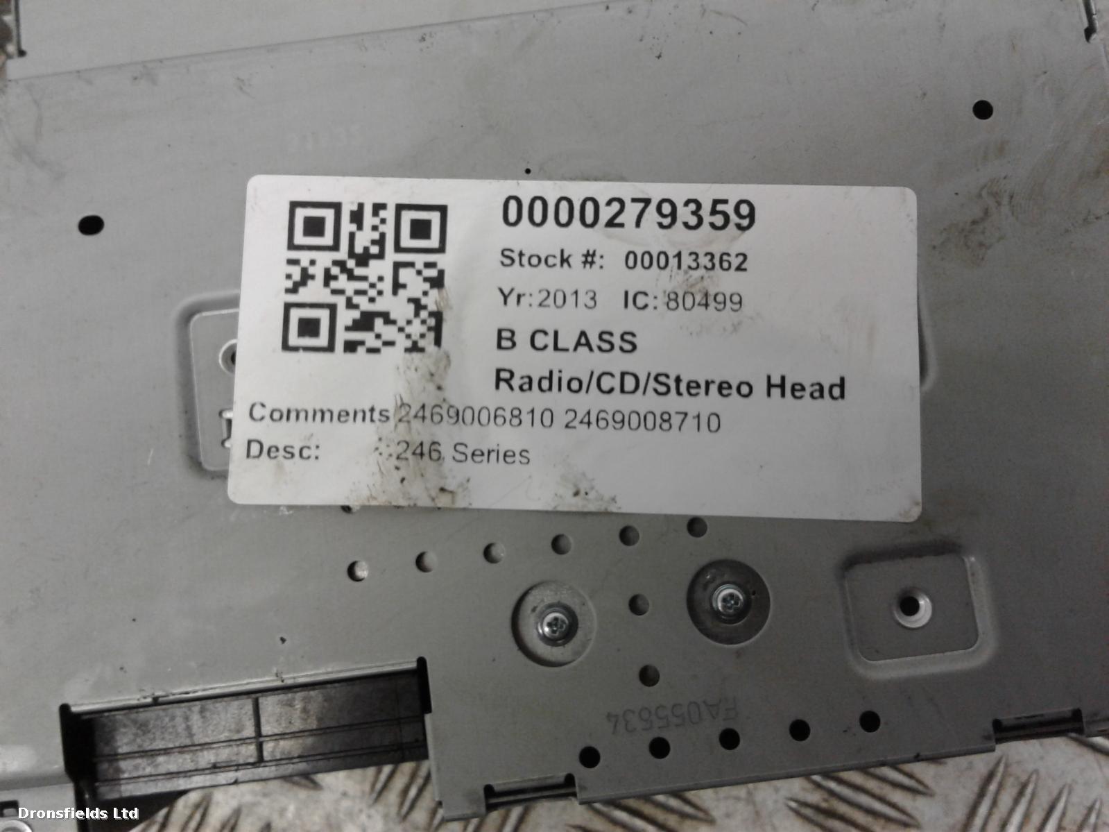 View Auto part A/V Equipment Mercedes B Class 2013