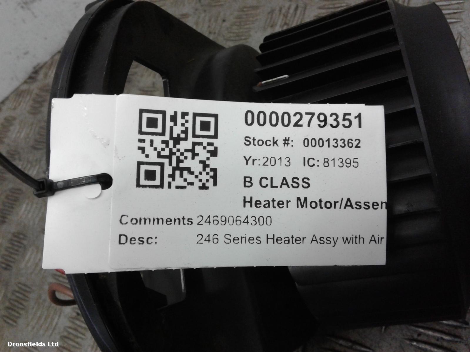 View Auto part Heater Motor/Assembly Mercedes B Class 2013