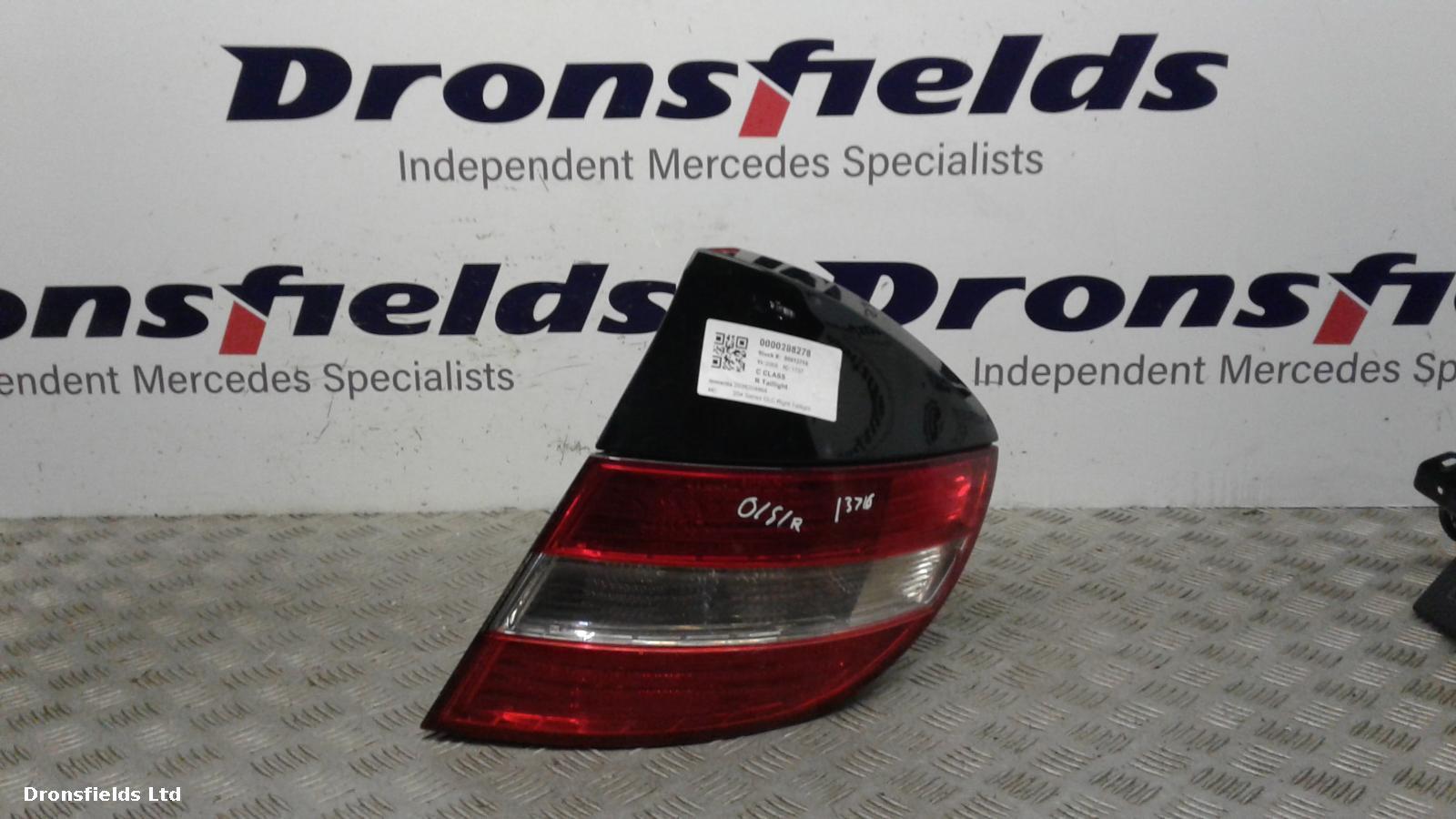View Auto part R Taillight Mercedes C Class 2008