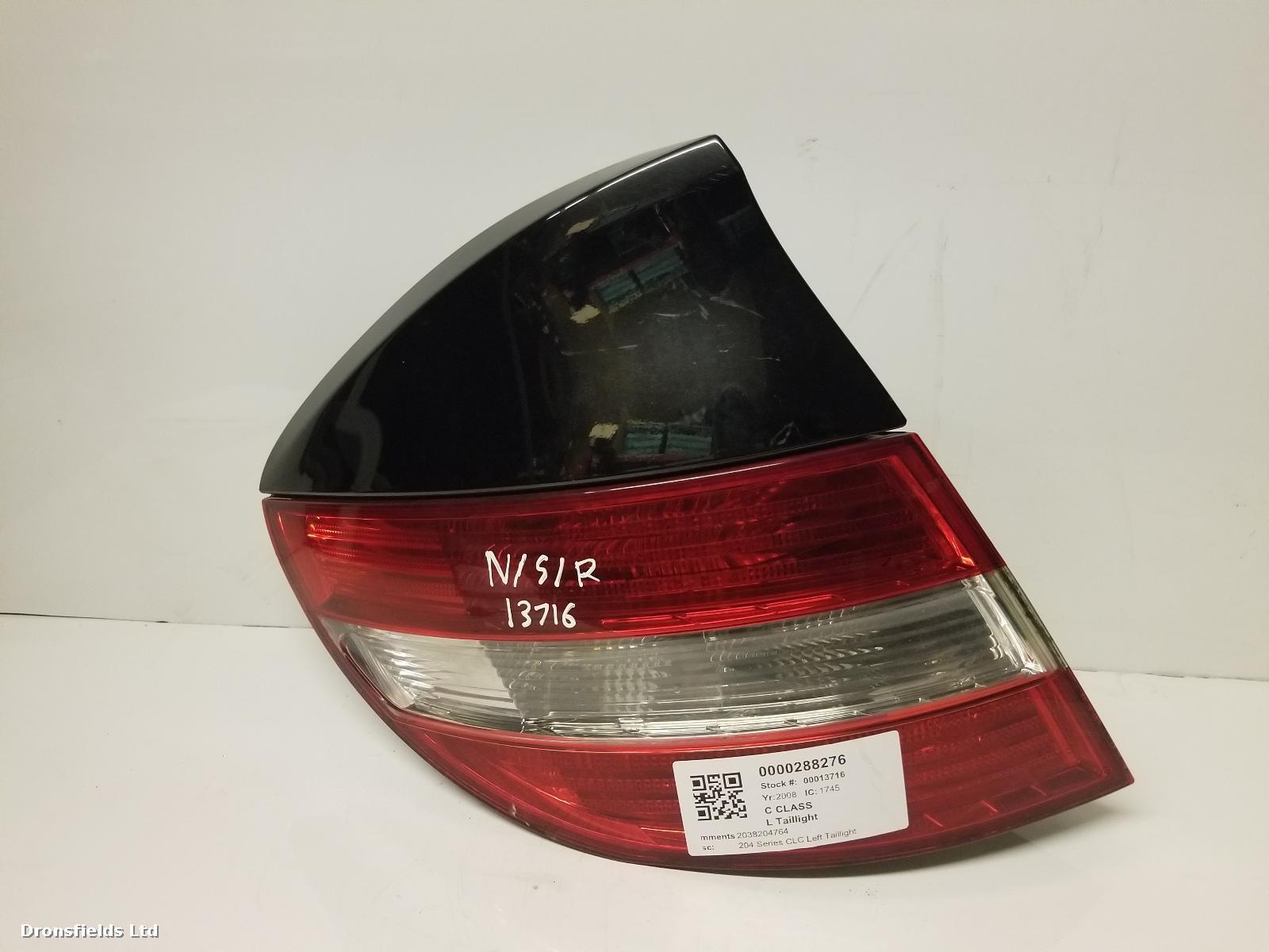 View Auto part L Taillight Mercedes C Class 2008