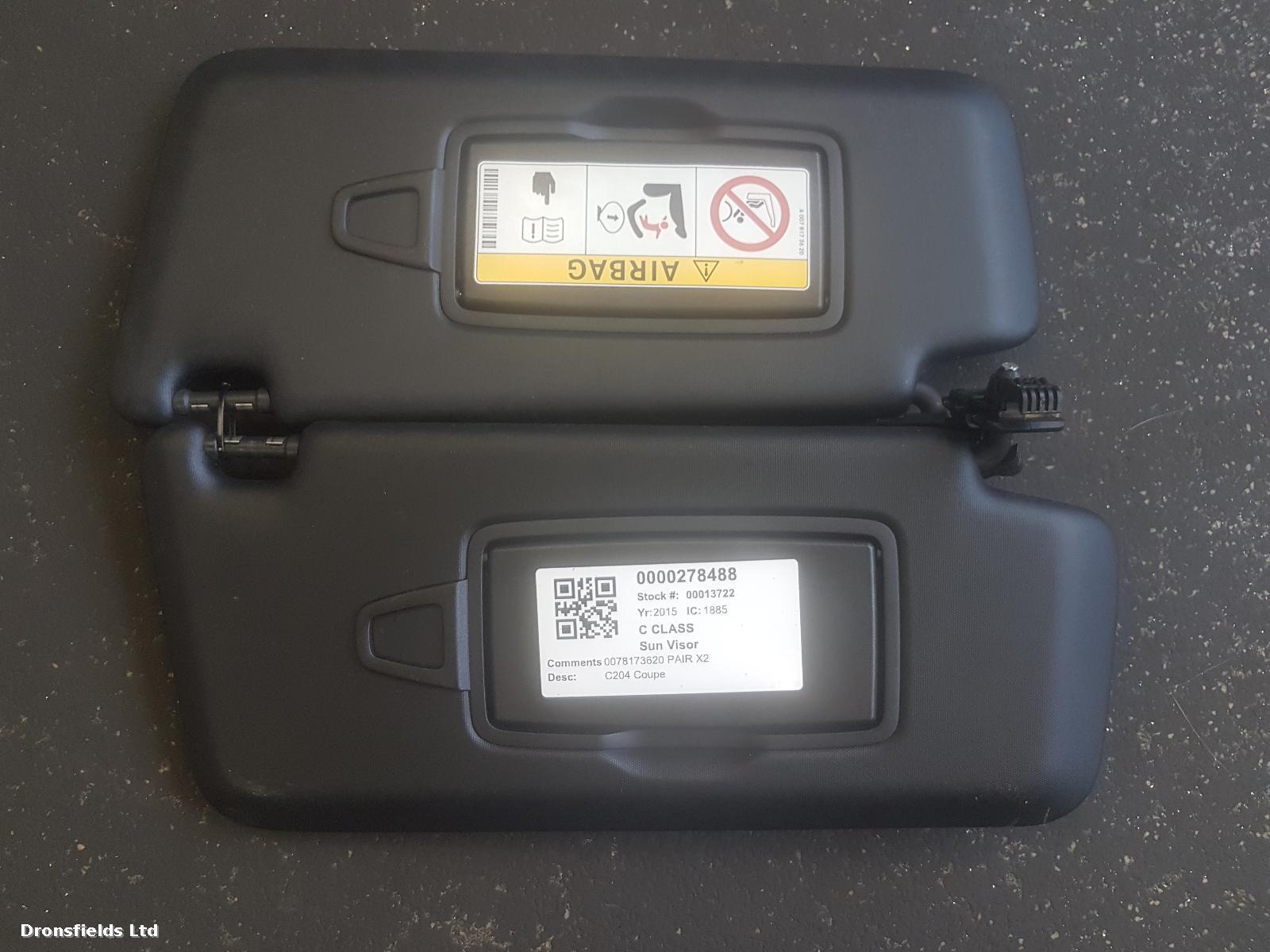 View Auto part Sun visor Mercedes C Class 2015