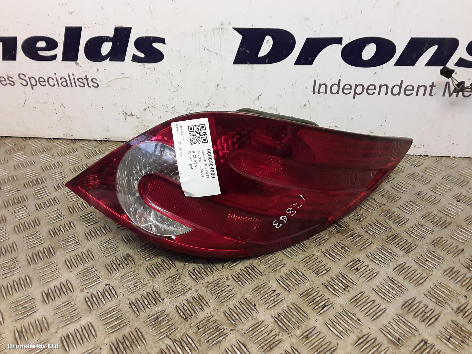 View Auto part R Taillight Mercedes R Class 2006