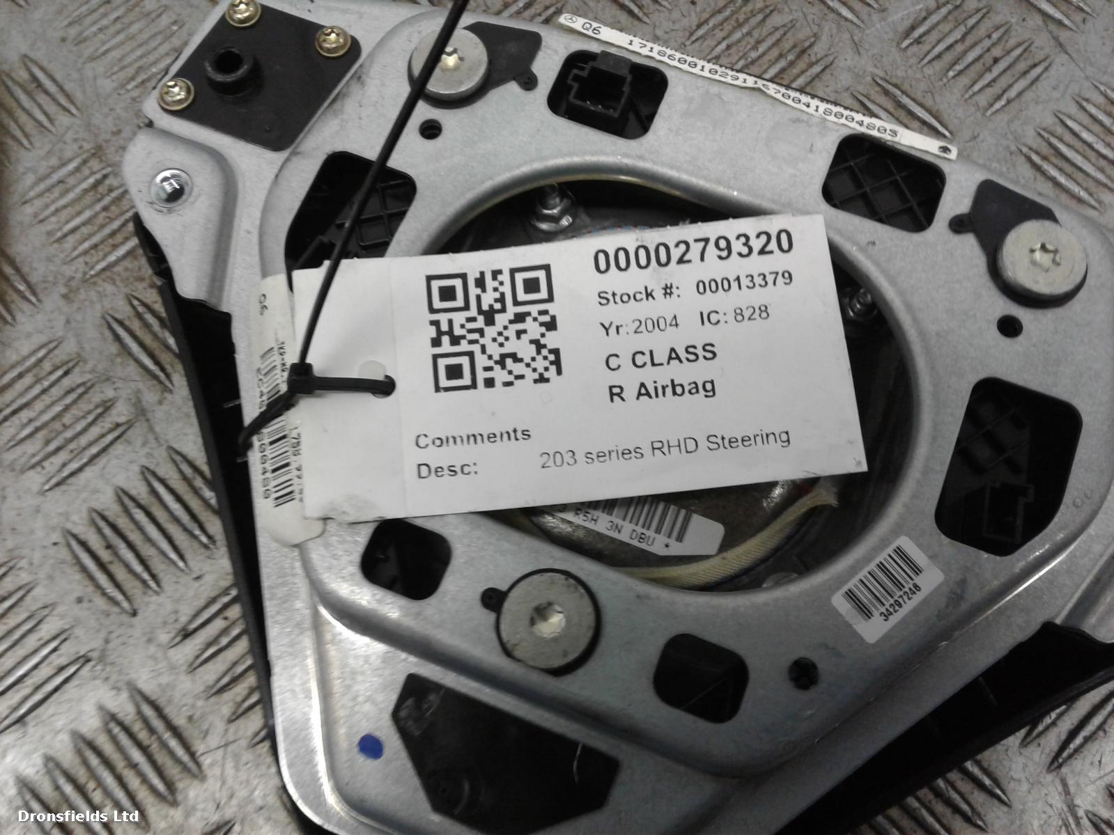 View Auto part R Air Bag Mercedes C Class 2004