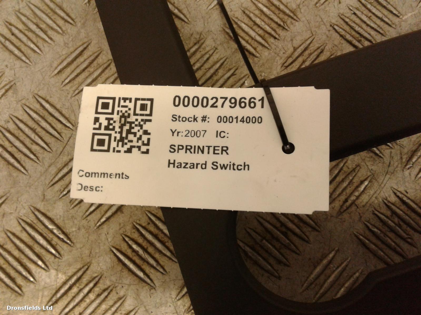 View Auto part Hazard Switch Mercedes Sprinter 2007