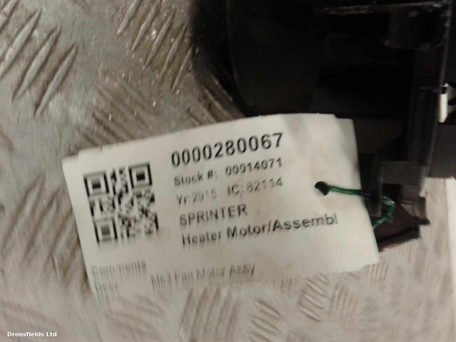 View Auto part Heater Motor/Assembly Mercedes Sprinter 2015