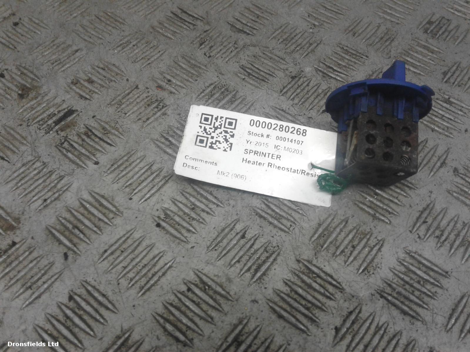 View Auto part Heater Rheostat Mercedes Sprinter 2015