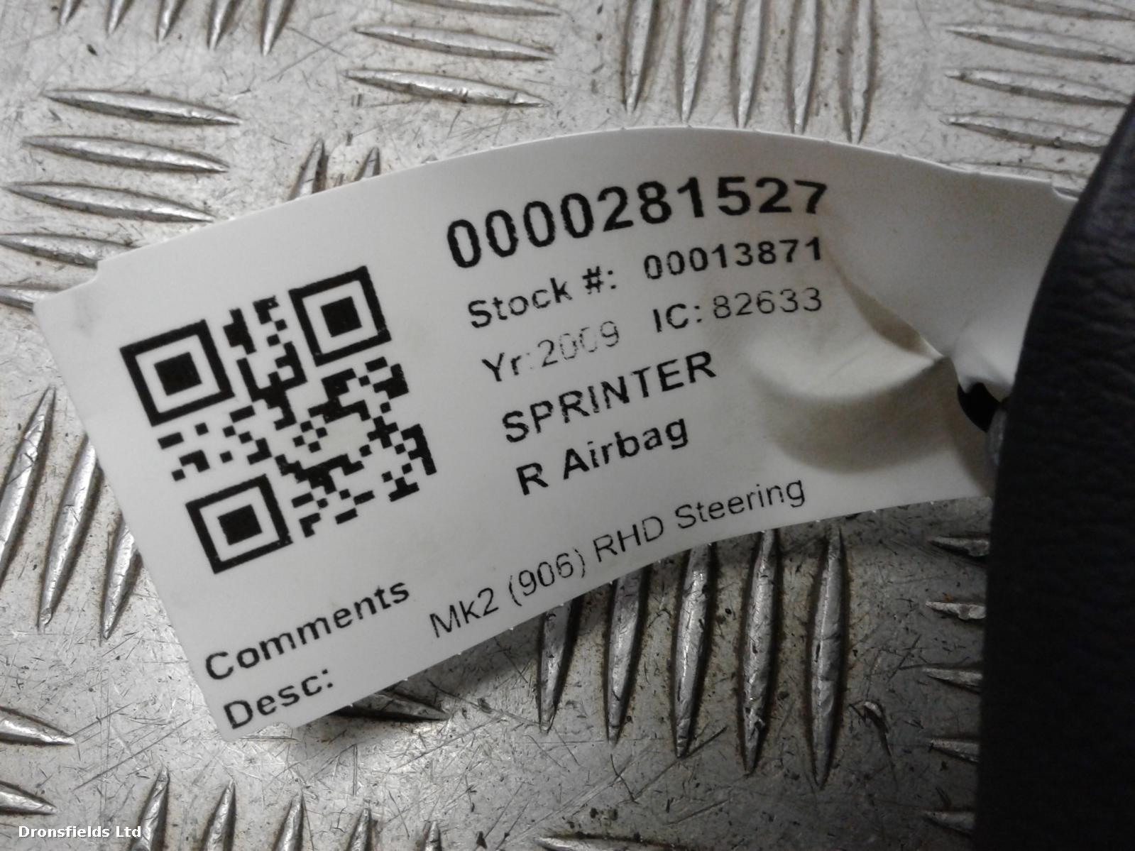 View Auto part R Air Bag Mercedes Sprinter 2009