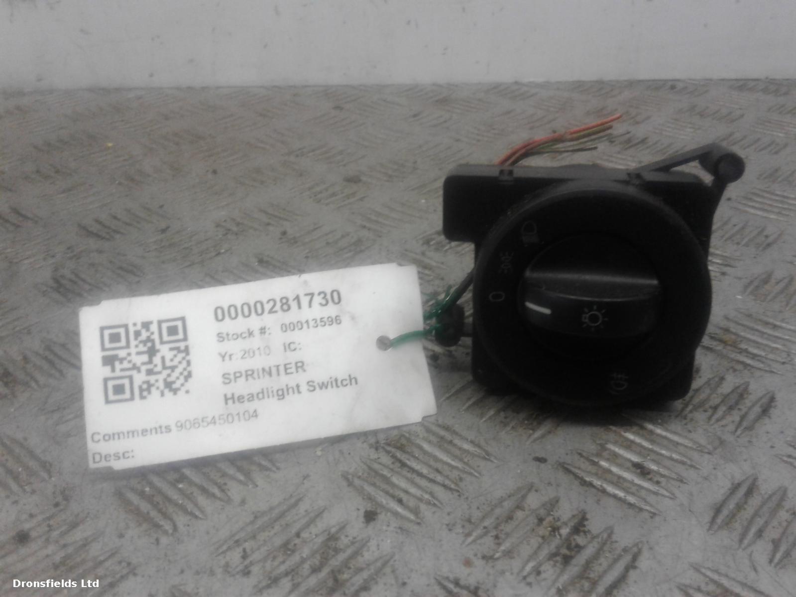 View Auto part Headlight Switch Mercedes Sprinter 2010