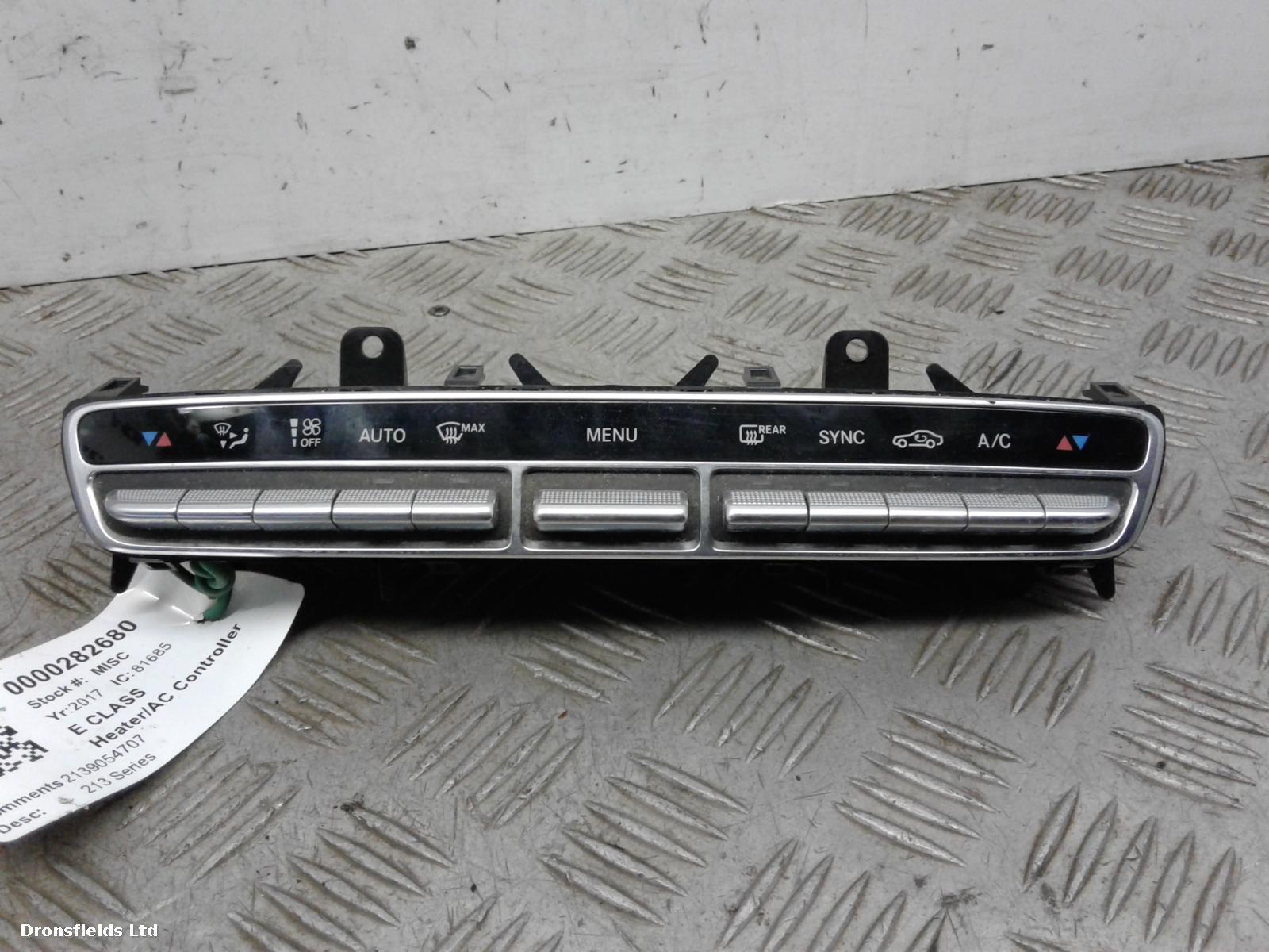 View Auto part Heater/AC Controller Mercedes E Class 2017