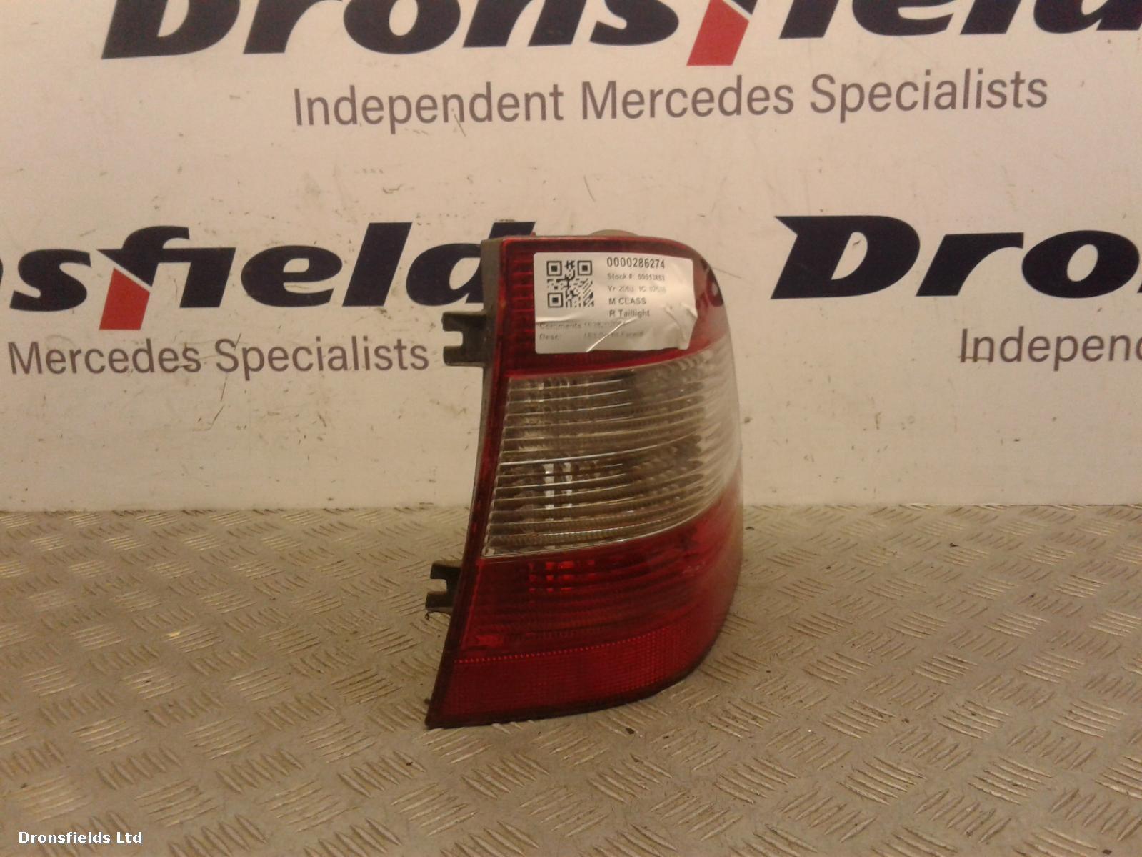 View Auto part R Taillight Mercedes M Class 2003