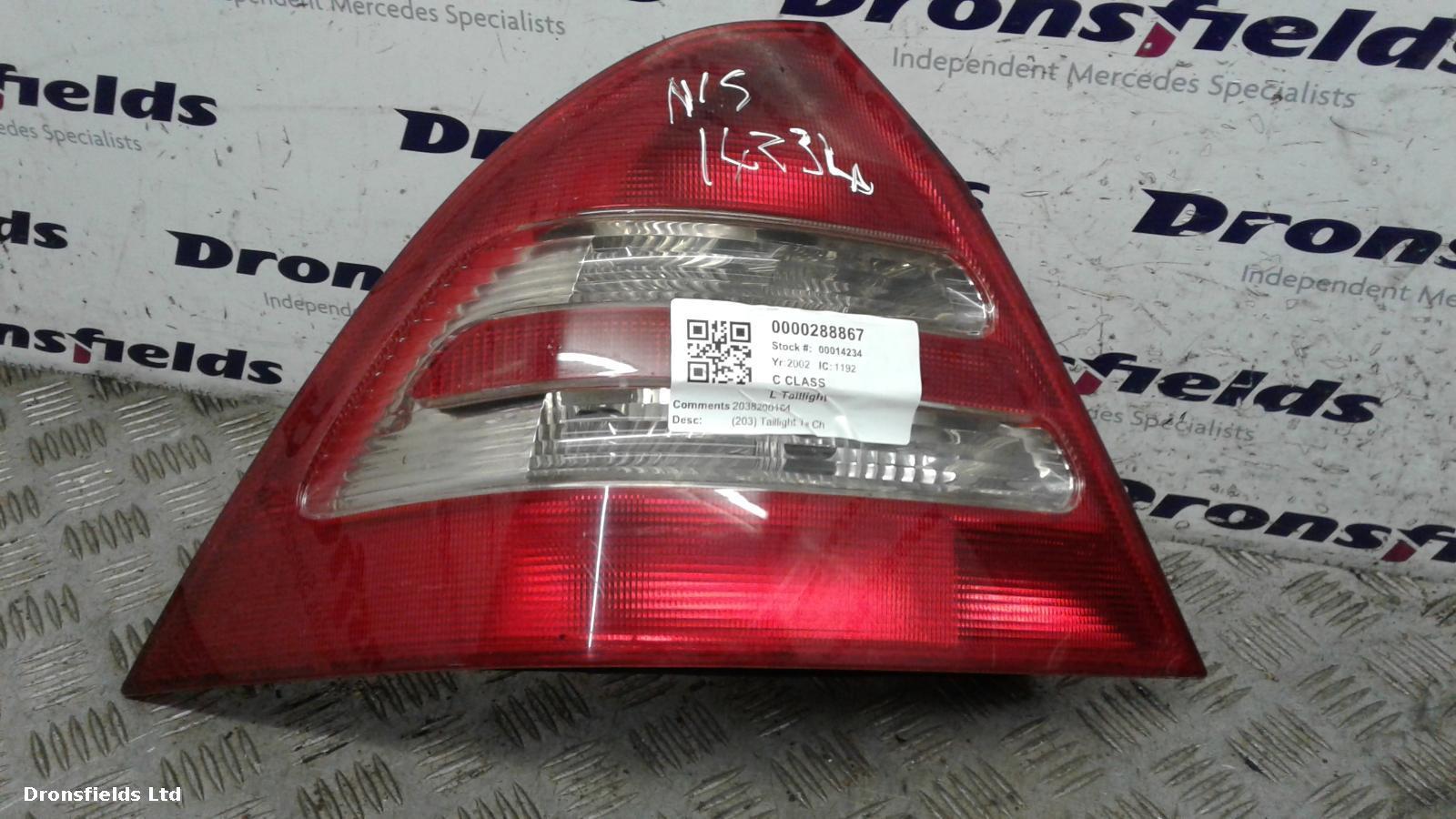 View Auto part L Taillight Mercedes C Class 2002